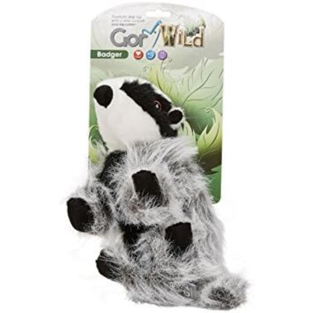 Soft Plush Dog Toy - Wild Badger Chew Toy for Small & Large Dogs | Durable & Safe Pet Playtime, Cuddling & Training