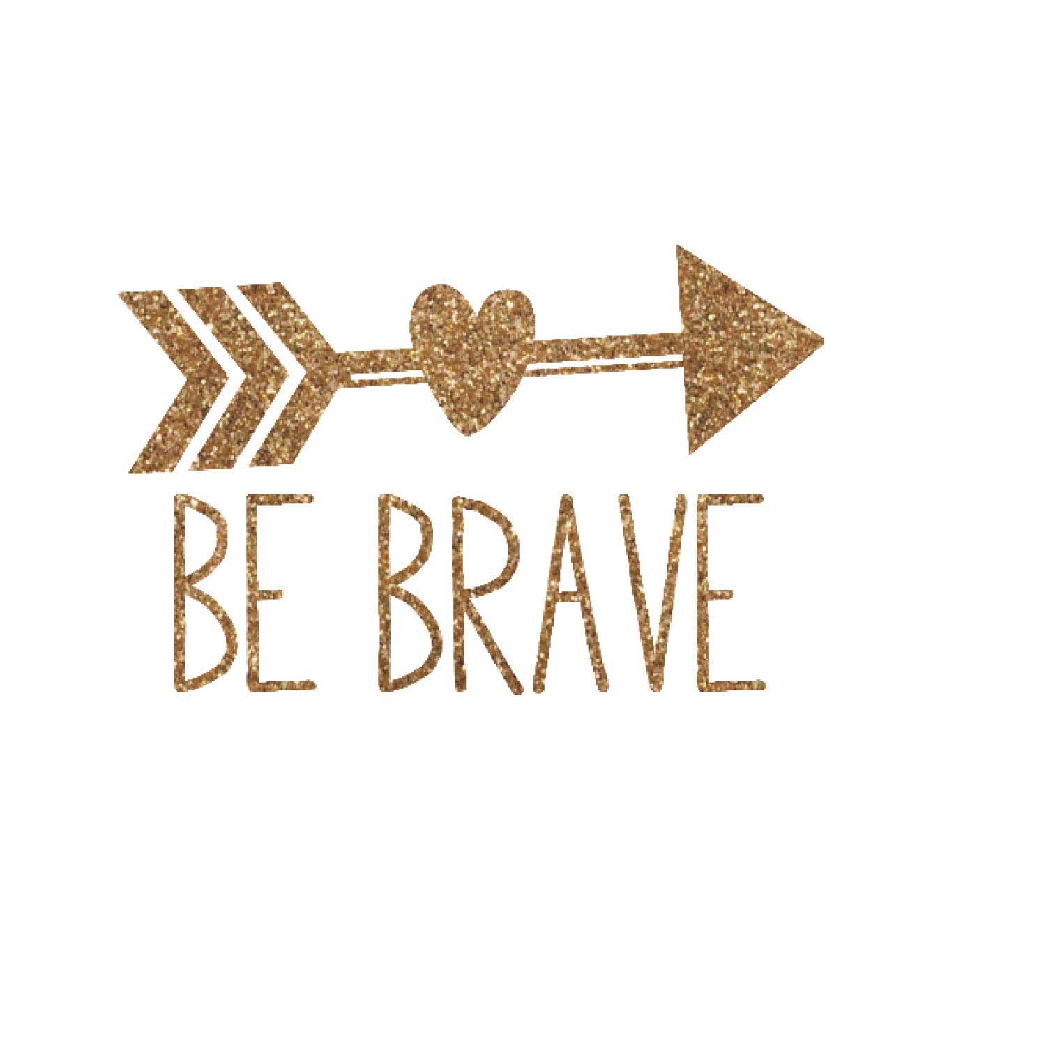Inspirational Quotes Glitter Iron On Transfer - 4.5