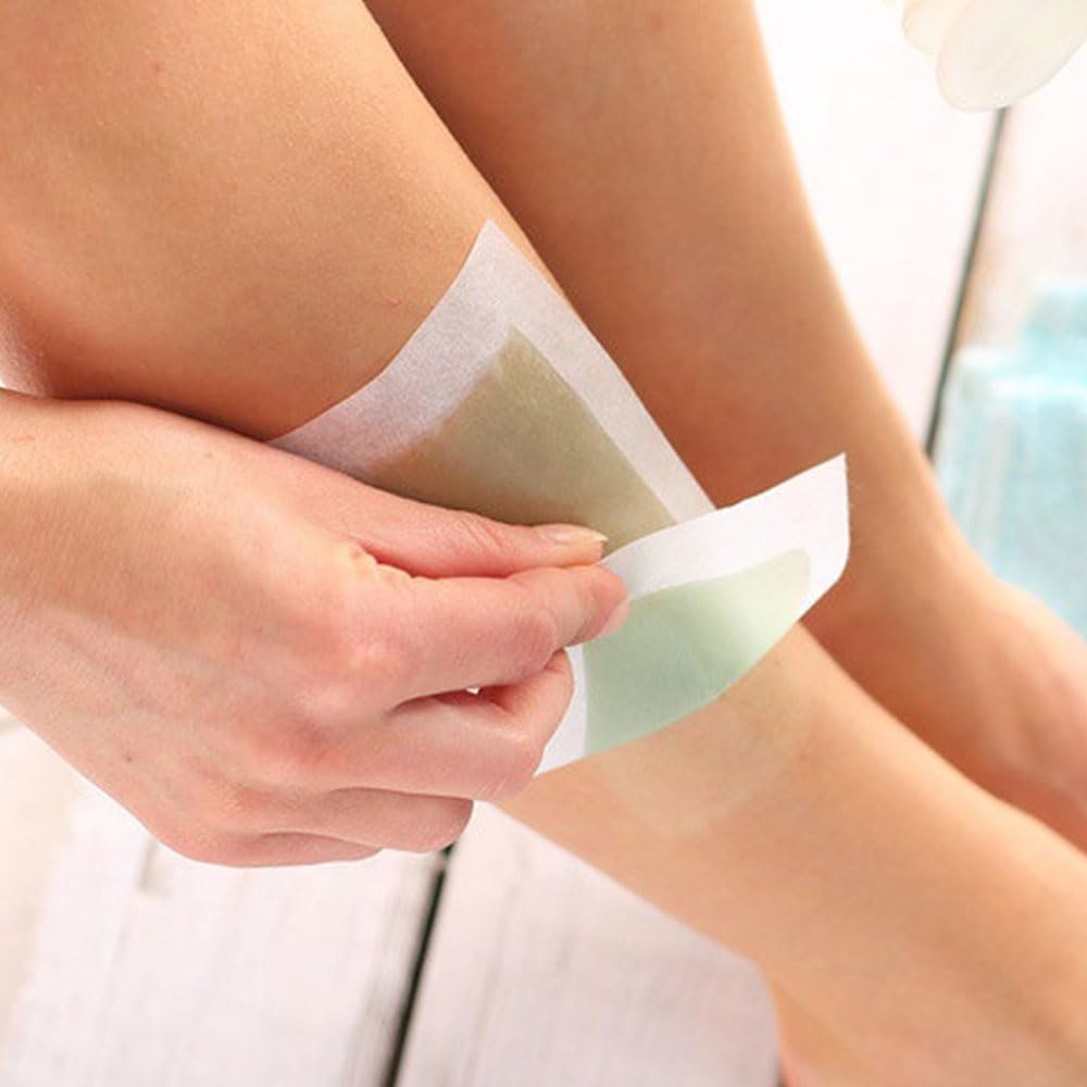 **80PCS Hair Removal Wax Strips with 20 Soothing Oil Wipes - Honey Waxing Kit for Face & Body - At-Home Depilatory for Men & Women - Smooth Skin for Bikini, Legs, Arms & More**
