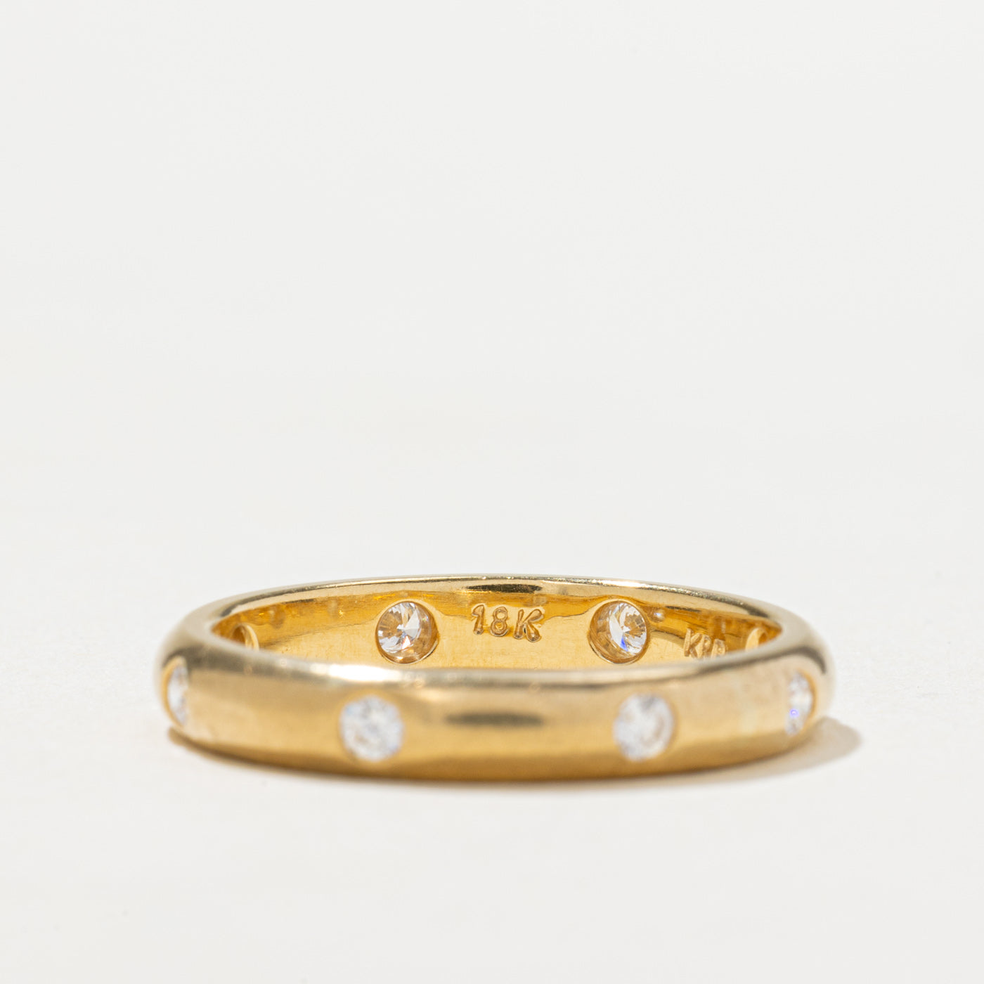 Eternity Diamond Wedding Band Ring | 0.26 Carat Total Weight (CTW) | Size 7.5 | Perfect for Anniversary, Engagement & Bridal Jewelry Gifts