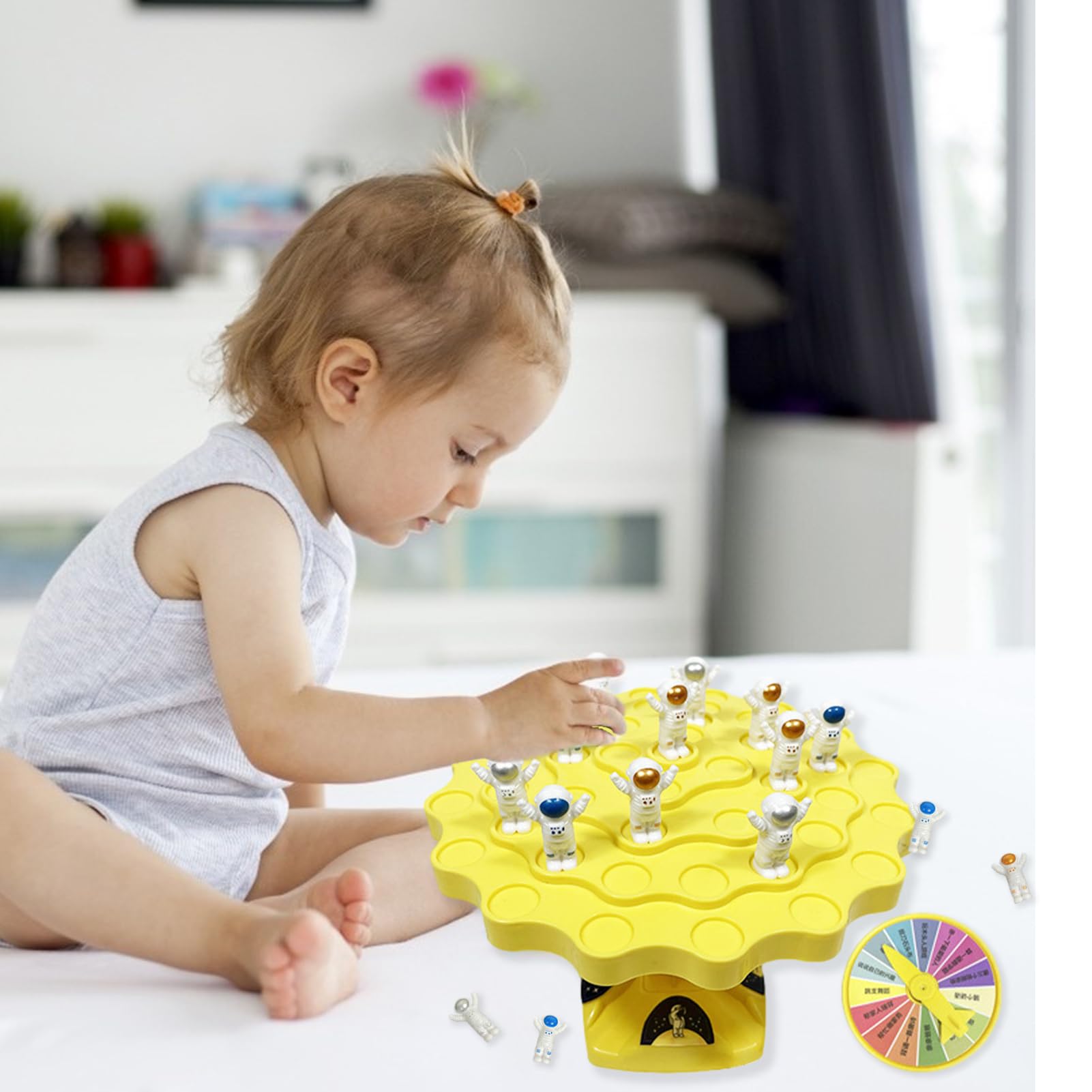 Samuliy Astronaut Balance Board Game for Kids - Interactive Ball Balance Toy with Balance Tree - Fun Parent-Child Activity for Indoor Play & STEM Learning