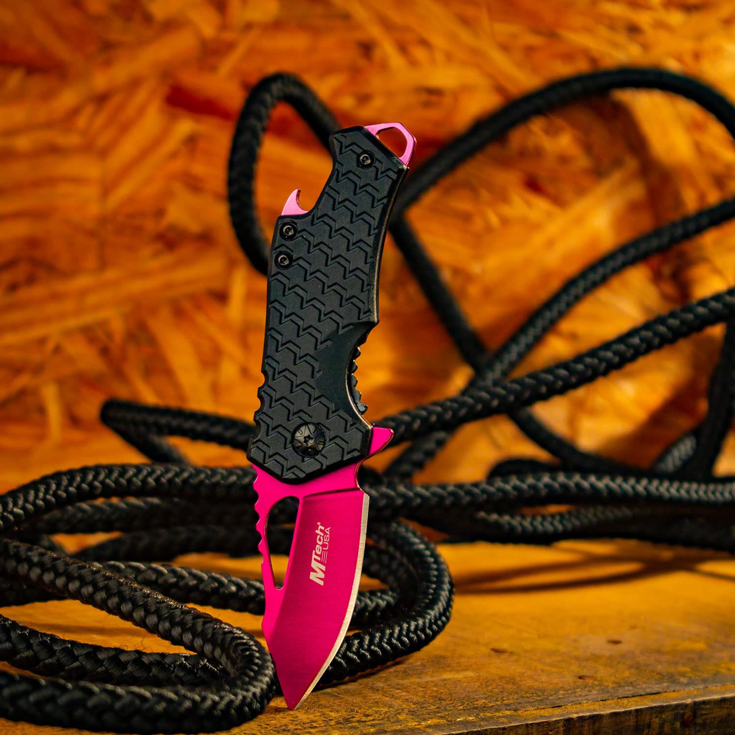 MTECH USA Spring Assisted Folding Knife - Tactical Pocket Knife with Quick Open Mechanism for Outdoor, Camping & EDC Use