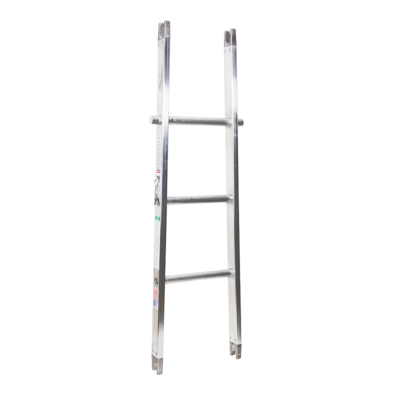 4FT Metallic Aluminum Sectional Ladder - Lightweight & Durable Extension Ladder for Home, Office, and Warehouse Use
