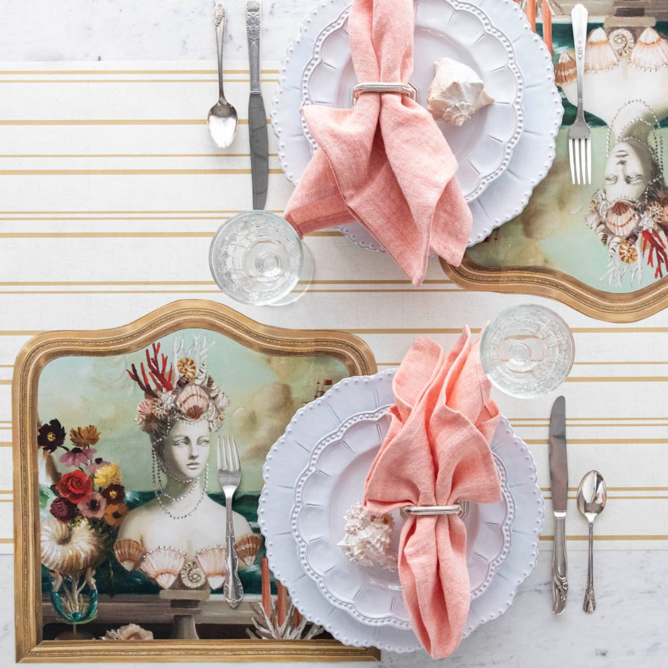 Bella Bianca Beaded Salad Plate Set - Elegant Decorative Porcelain Appetizer Dishes for Wedding, Party, and Home Decor - Perfect for Serving Desserts, Hors d'Oeuvres, and Special Occasions
