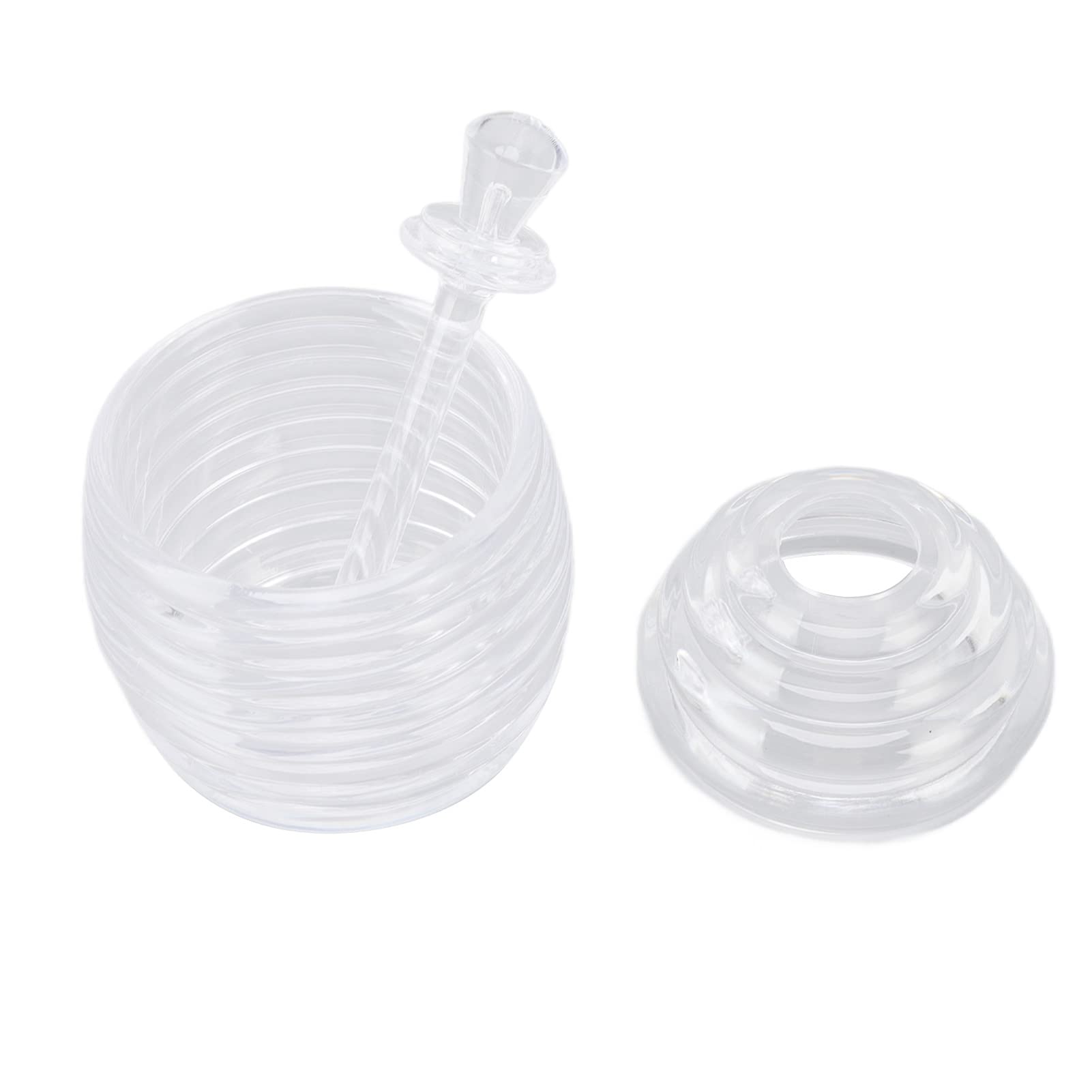 Transparent Bee-Shaped Honey Pot - Thickened Food-Grade Plastic Honey Jar for Kitchen | Perfect for Storing, Serving & Gifting Honey