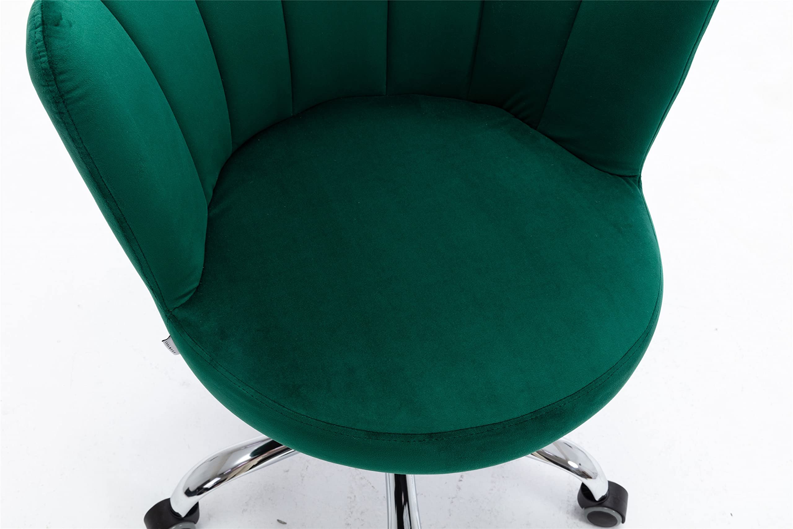 Modern Swivel Shell Chair - Green Ergonomic Lounge Chair for Living Room, Bedroom & Home Office - Perfect for Relaxing, Reading & Working