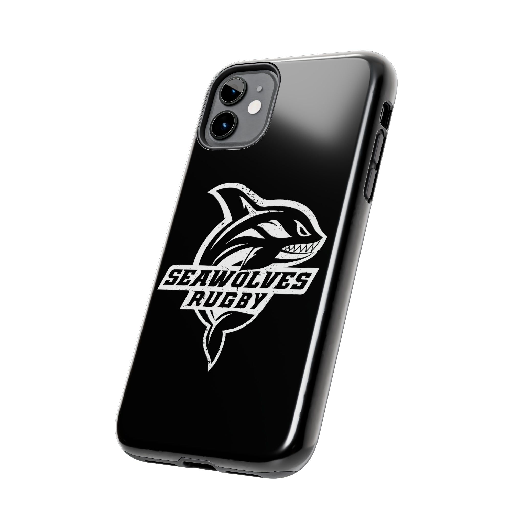 Seawolves Black Rugged Phone Case - Durable & Shockproof Protection for iPhone & Android - Perfect for Outdoor, Sports & Daily Use