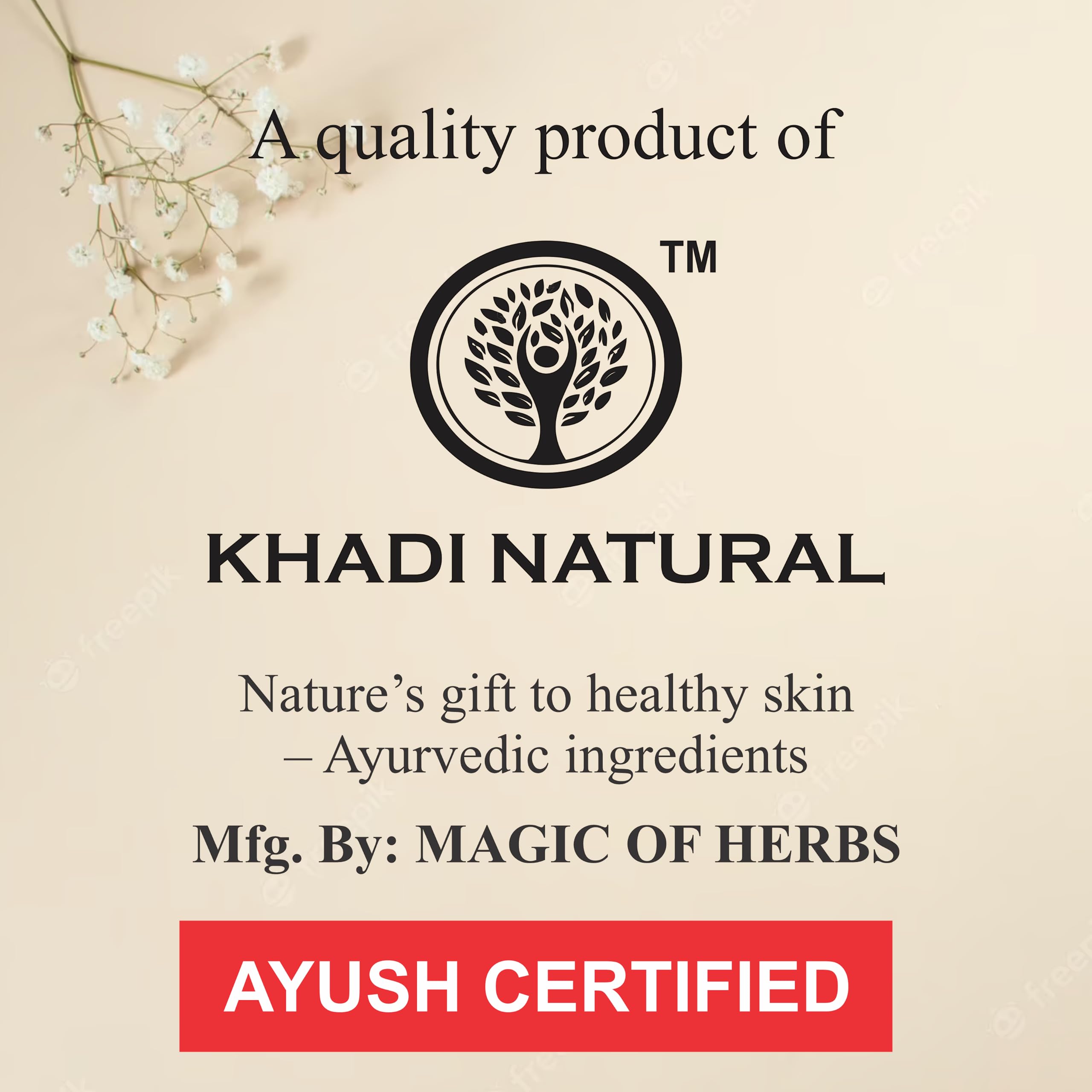 Khadi Natural Orange & Lemongrass Herbal Face Wash for Dry Skin | Organic, Paraben & SLS Free Cleanser | 210ml (Pack of 2) | Gentle Daily Face Wash for Healthy Glowing Skin | Perfect for Morning & Night Skincare Routine