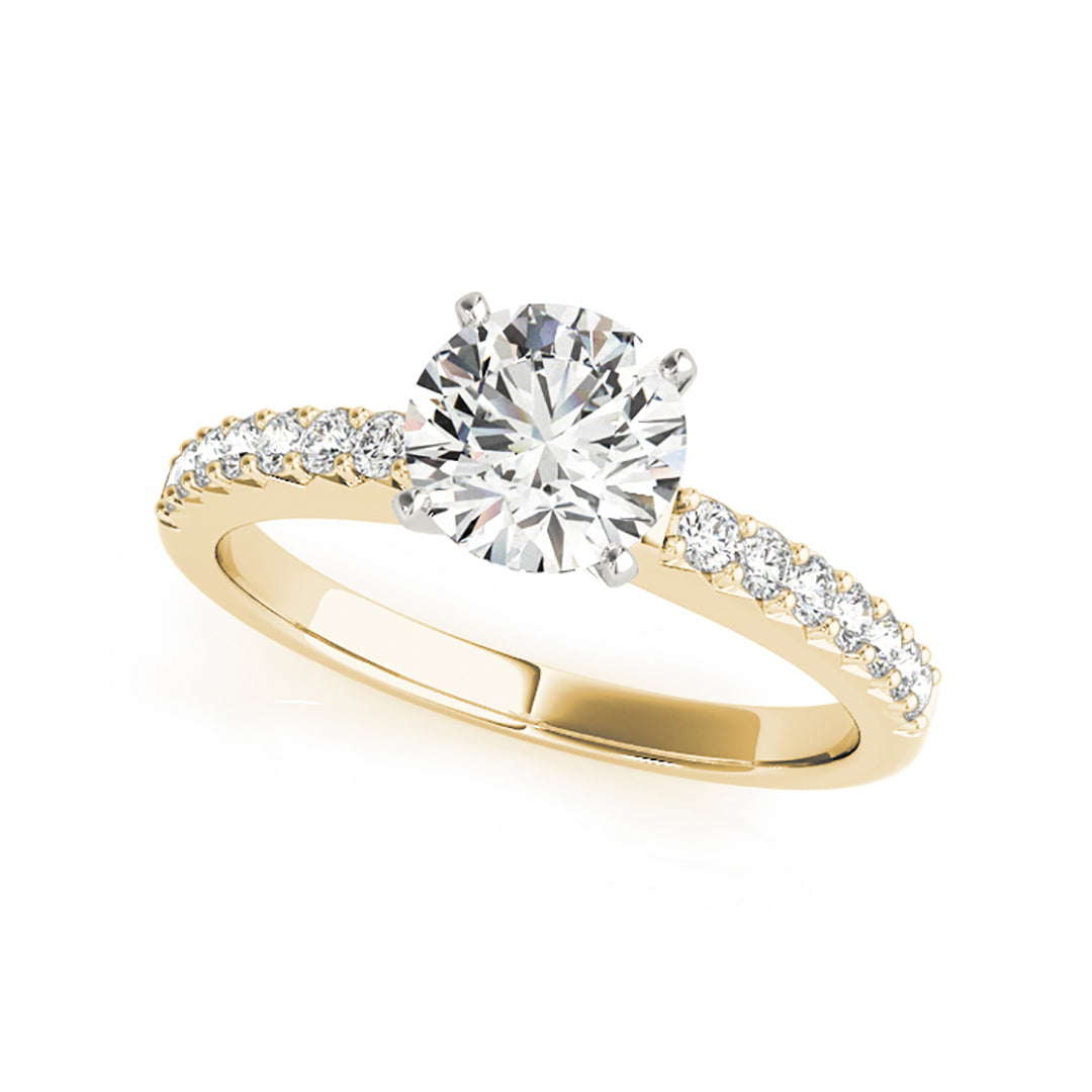 1.3 CTW Round Brilliant Cut Diamond Engagement Ring with Prong Setting - Perfect for Proposals, Anniversaries & Special Occasions