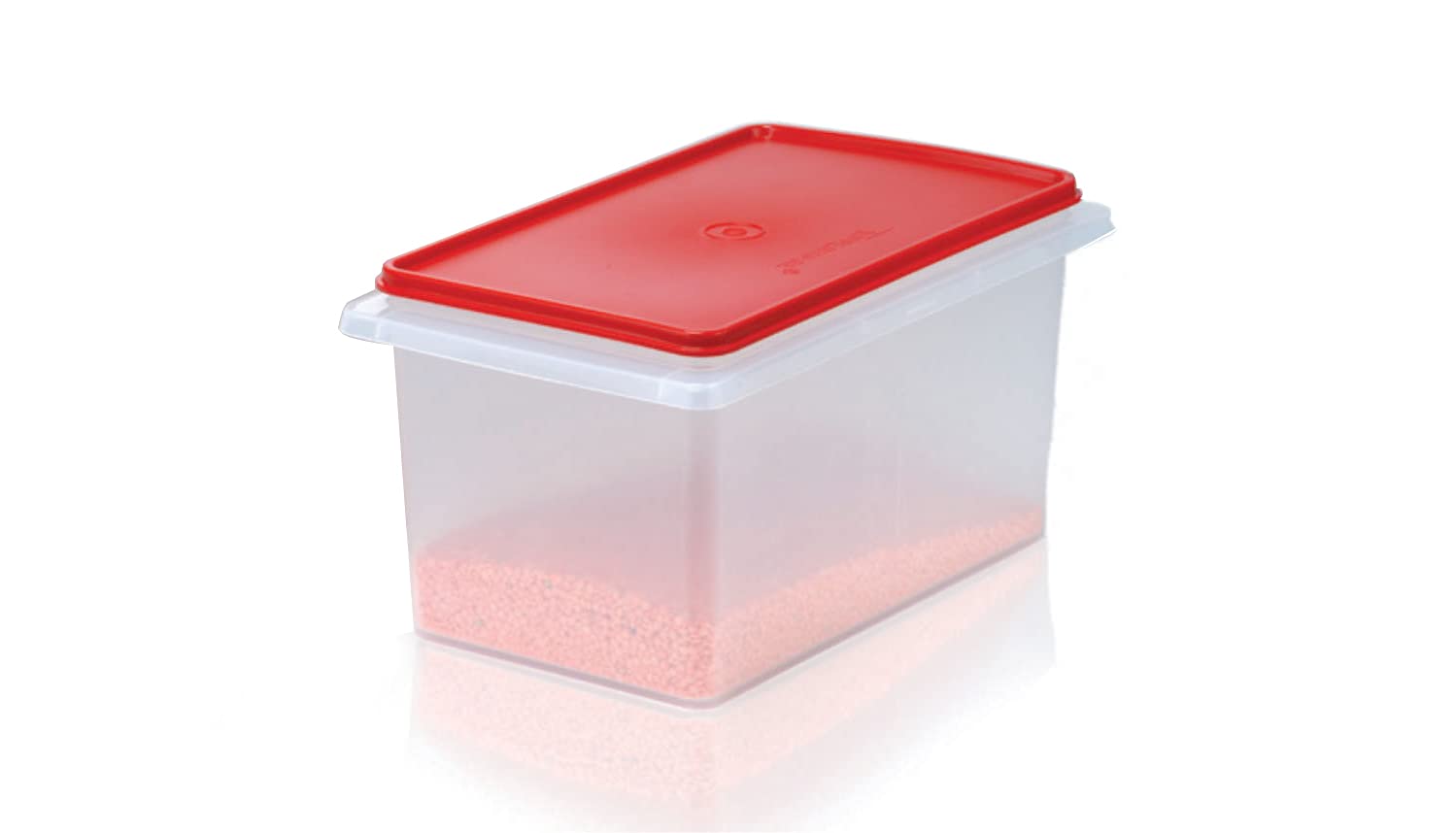 Tupperware TRK085 5kg Plastic Rice Storage Container with Airtight Lid - Red | Perfect for Kitchen Pantry Organization & Bulk Food Storage