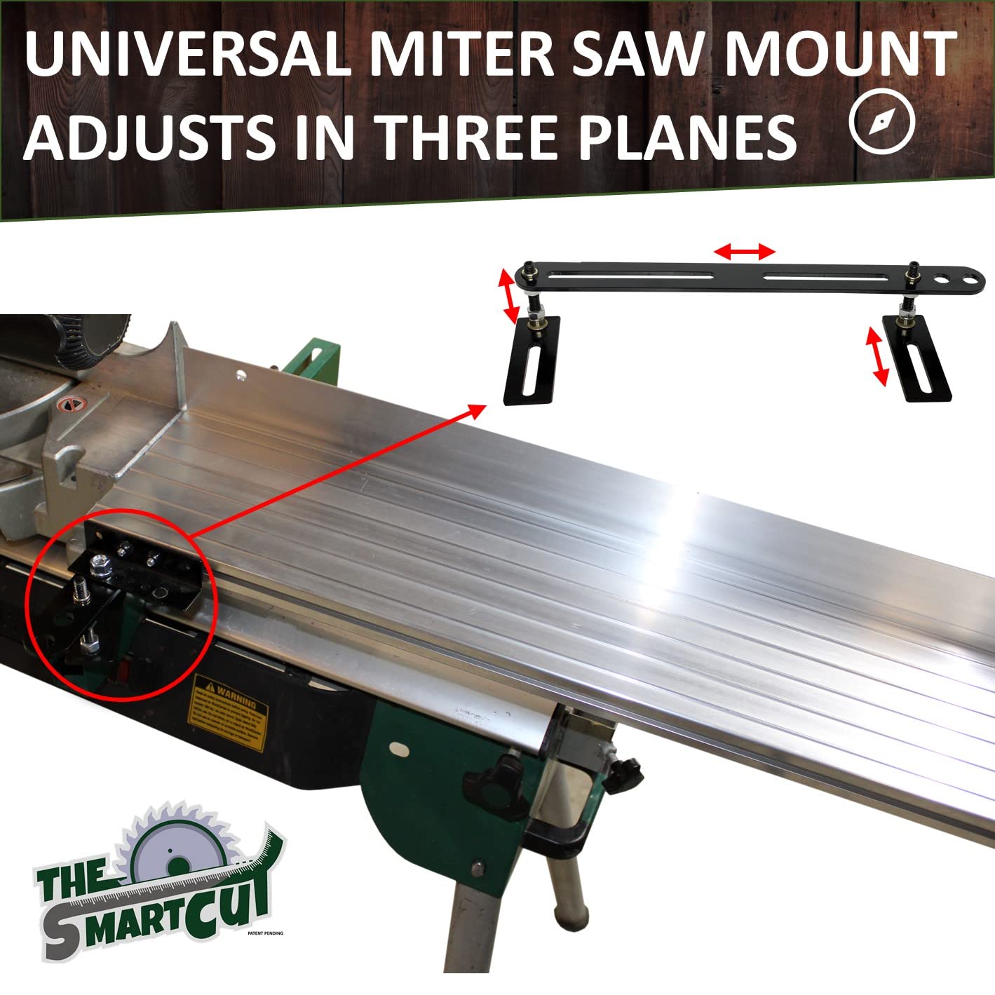 Universal Aluminum Saw Fence 18ft - Lightweight & Portable for Miter/Chop Saw Stands | Jobsite Setup