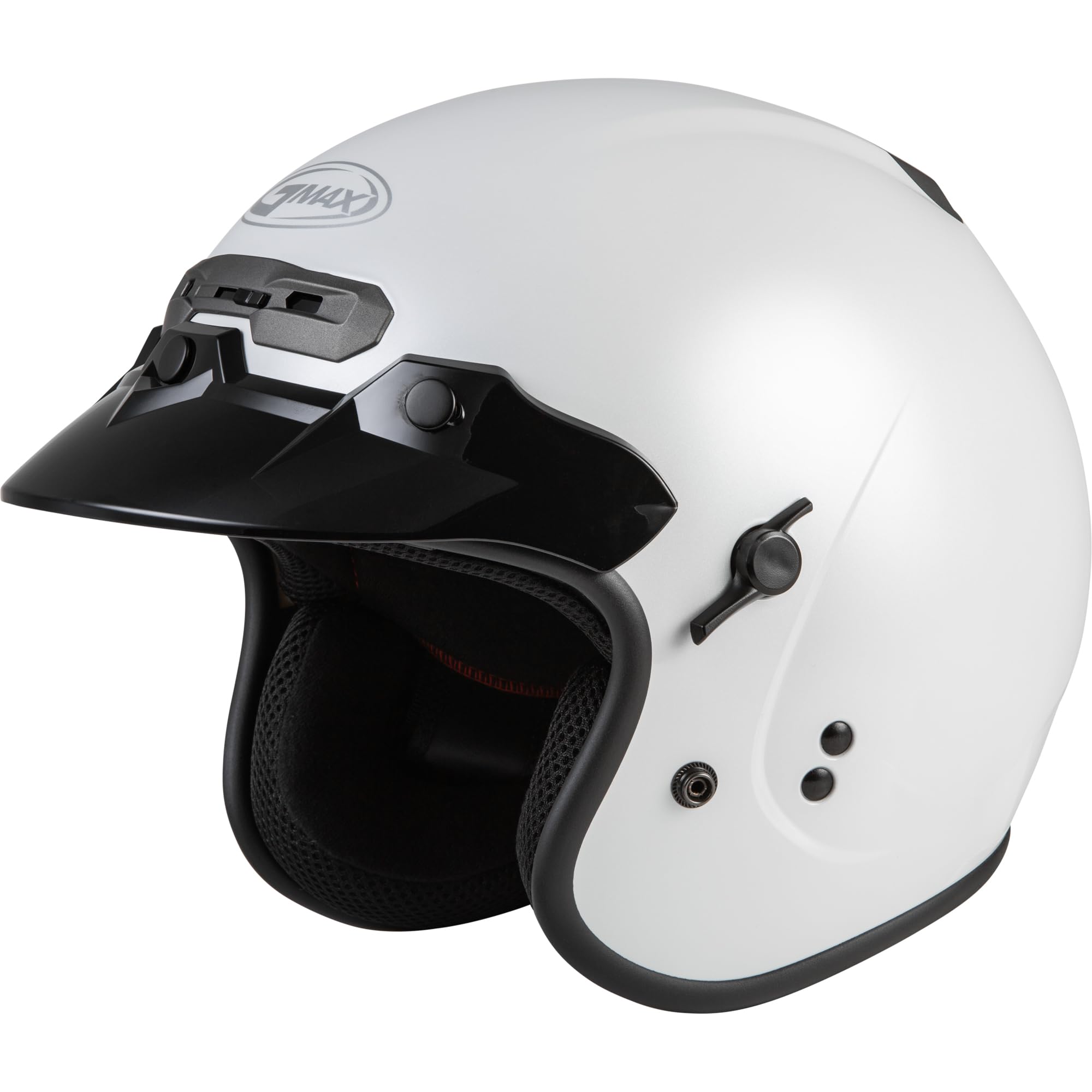 GMAX GM-32 Open-Face Motorcycle Helmet (Pearl White, X-Large) - DOT & FMVSS 218 Certified - Lightweight & Ventilated for Comfort - Perfect for Cruiser, Scooter & Street Riding