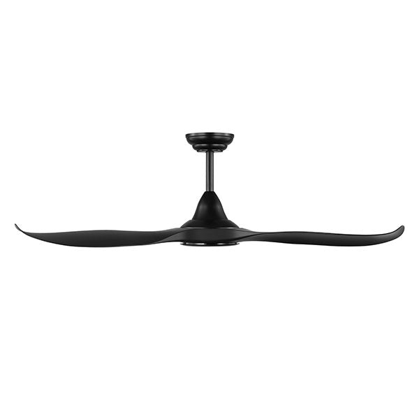Eglo Noosa 60-inch (152cm) DC Ceiling Fan with 18W LED CCT Light in Black - Energy Efficient Cooling for Living Room, Bedroom & Outdoor Spaces