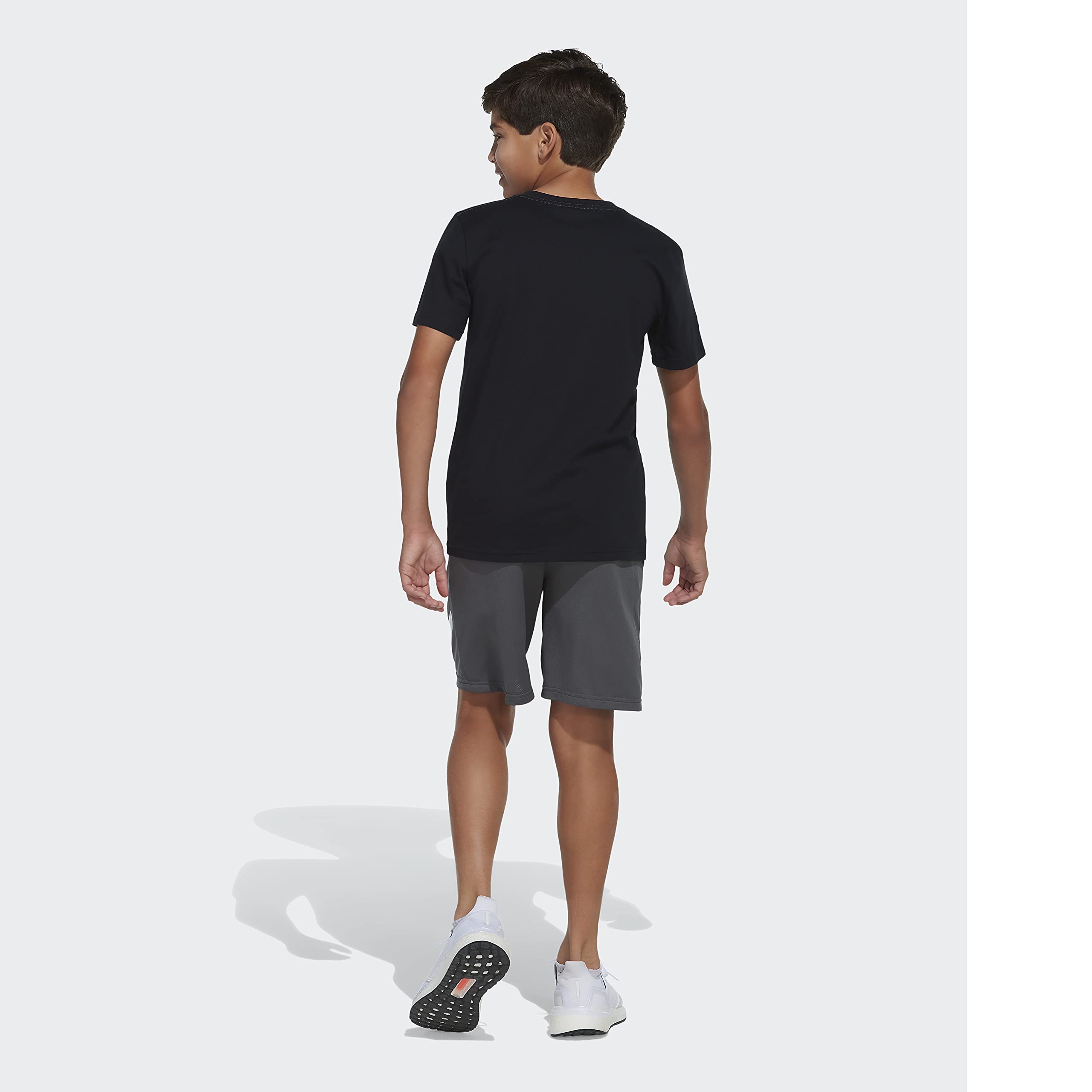 Adidas Boys Short Sleeve Graphic Tee T-Shirt - Game Ball Black Design - 2-4T US Size - Casual Wear & Playtime Outfit for Toddlers