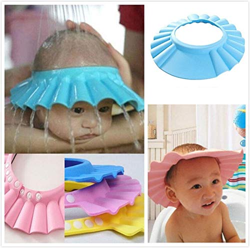 Baby Bath Shower Cap for Infants - Waterproof Bathing Hat for Toddlers (Random Color) - Keep Baby's Ears Dry During Hair Wash, Perfect for Bath Time & Spa Days