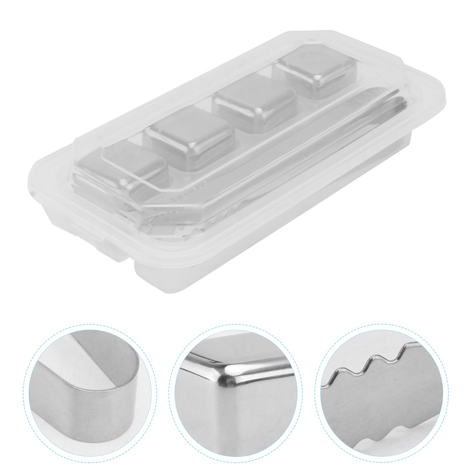 Hemoton Stainless Steel Whiskey Stones Set - Reusable Metal Ice Cubes for Whiskey, Wine & Beverages - Perfect for Chilling Drinks Without Dilution - Great for Cocktails, Bourbon, Scotch & Home Bars