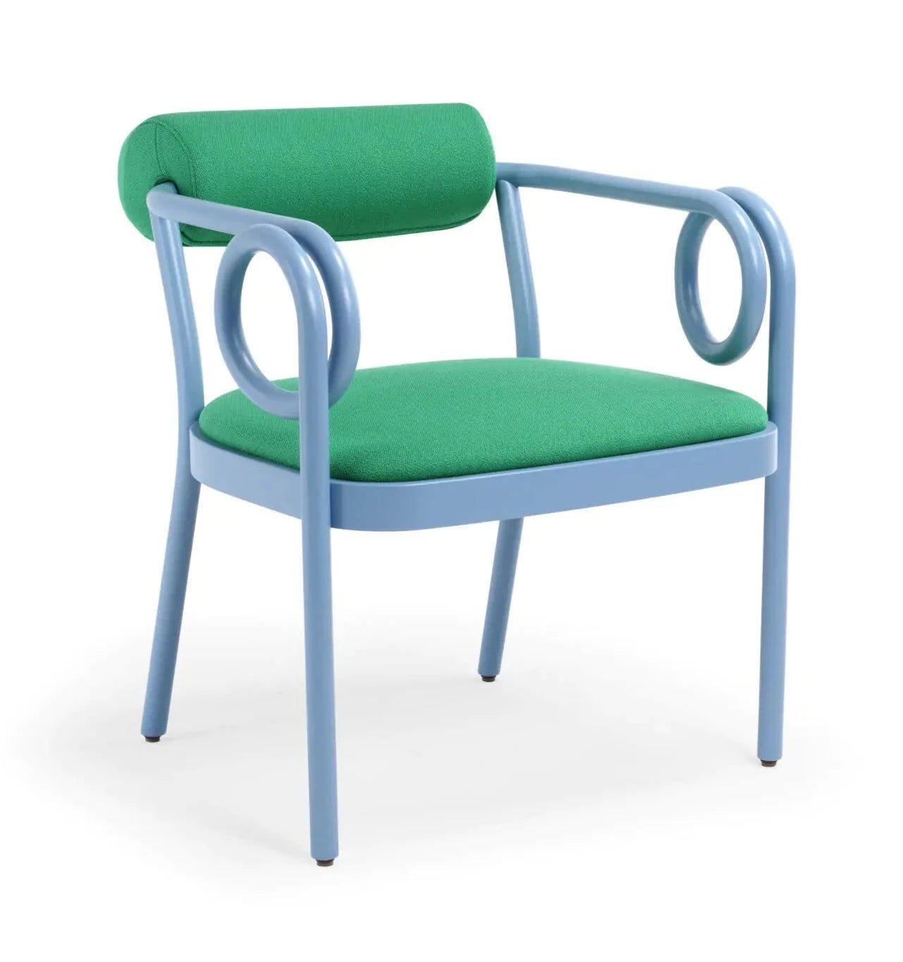 GTV Loop Lounge Chair - Modern Indoor/Outdoor Accent Chair for Living Room, Patio & Office - Stylish Comfort for Relaxing & Reading