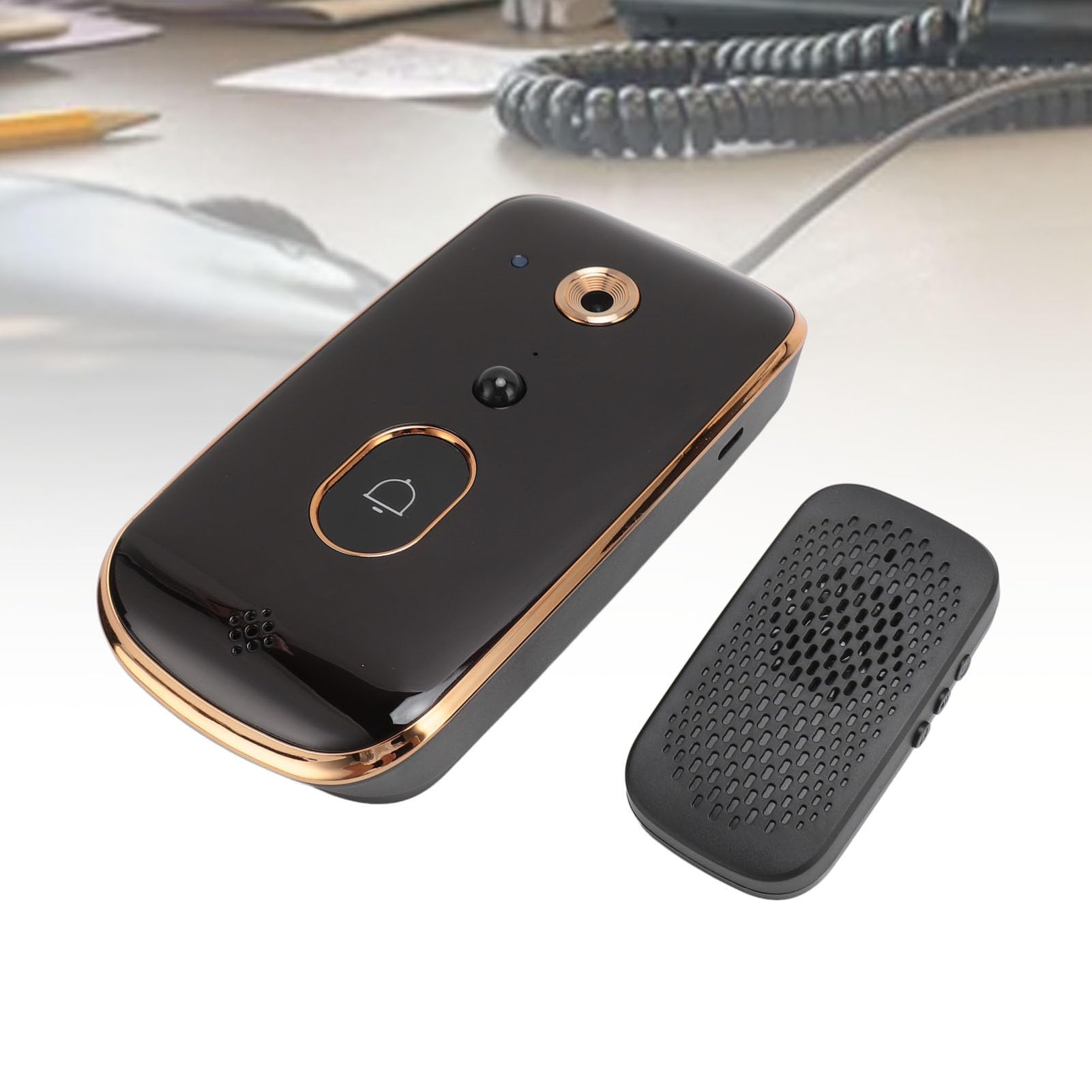 Cuifati Wireless Night Vision Doorbell Camera - 720p HD Video, 3600mAh Battery, 3-Hour Charge, Infrared Night Vision, Motion Detection, Wide Angle View - Perfect for Home Security & Smart Door Monitoring