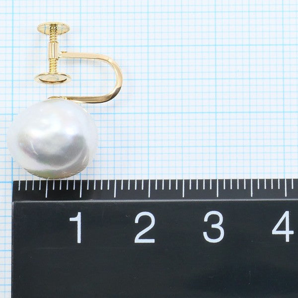 18K Yellow Gold Pearl Earrings for Women - Classic Elegant Stud Earrings with Genuine Pearls - Perfect for Weddings, Parties & Special Occasions