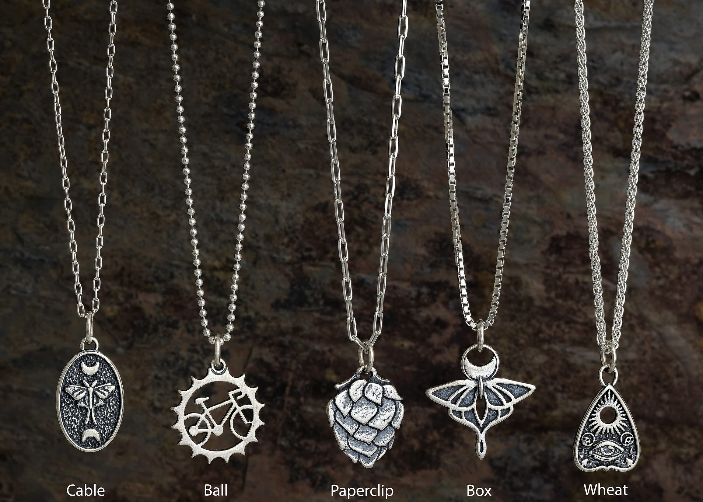 Small Sterling Silver Pentagram & Pentacle Charm or Necklace - Perfect for Wiccan Jewelry, Pagan Gifts & Spiritual Protection