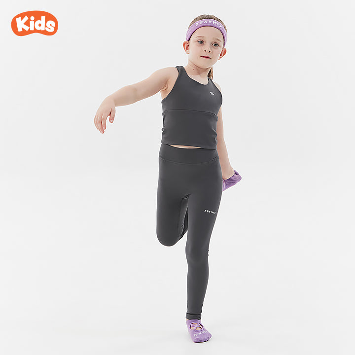 XELLA™ Kids Leggings - Soft Stretchy Comfortable Yoga Pants for Girls & Boys - Perfect for Playtime, School & Sports Activities
