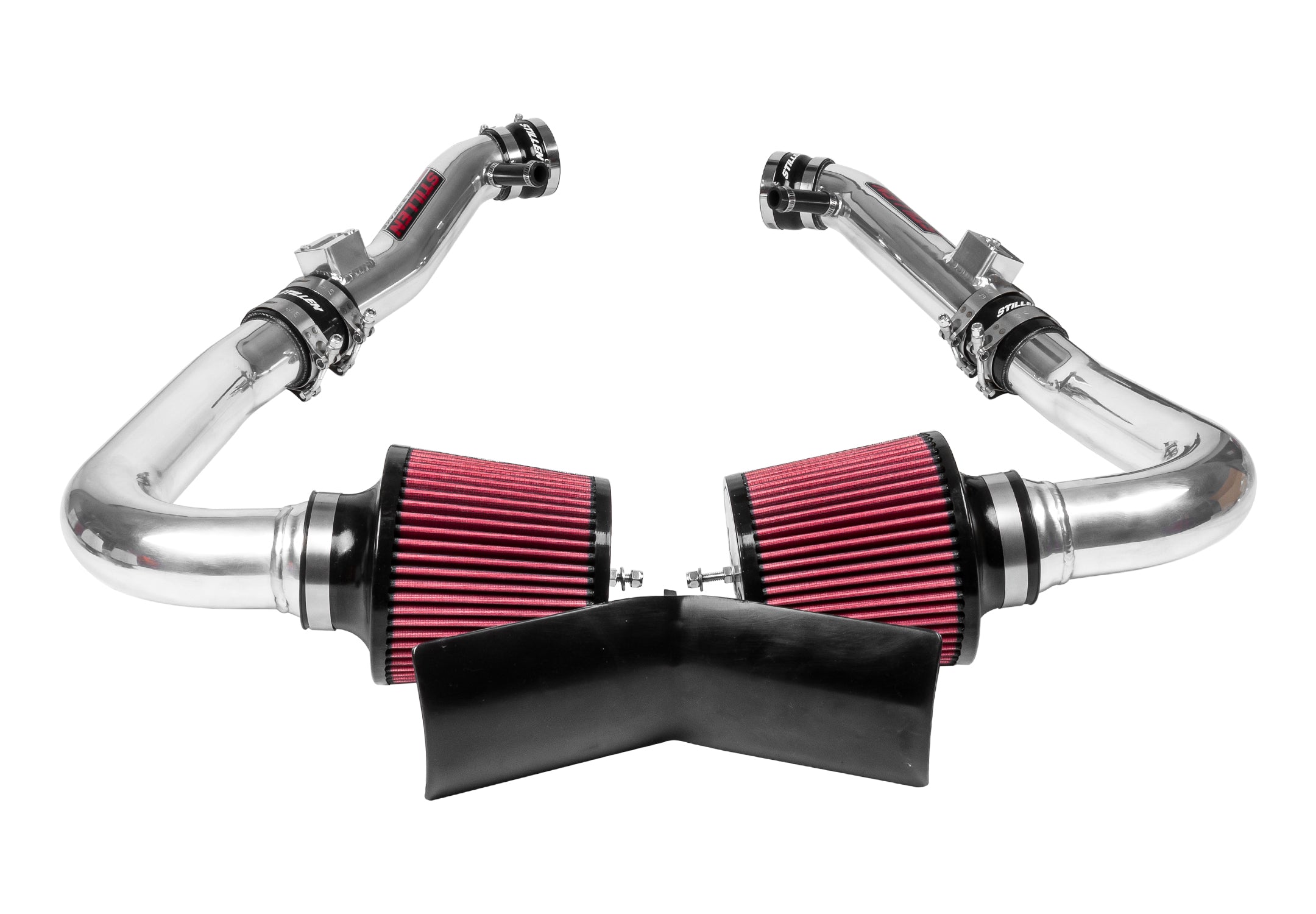 2009-2013 Infiniti G37 Sedan Performance Dual Ultra Long Tube Cold Air Intake Kit (Gen 3) [V36] with Oil Filter 402847 - Upgrade Engine Power & Fuel Efficiency for Street Racing & Daily Driving