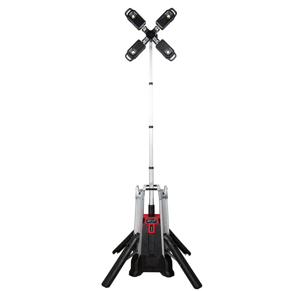 Milwaukee MXF041 1XC MX FUEL™ ROCKET™ Tower Light & Charger - Portable Job Site Lighting for Construction, Emergency Power Outages & Outdoor Events