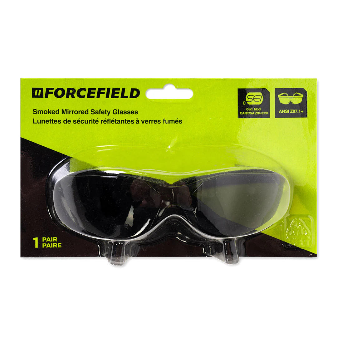 FORCEFIELD Comfort Safety Glasses 026 EP012SQ - ANSI Z87.1 Certified Protective Eyewear for Work, DIY & Outdoor Activities - Anti-Fog, Scratch-Resistant, Lightweight Safety Glasses for Construction, Woodworking & Sports