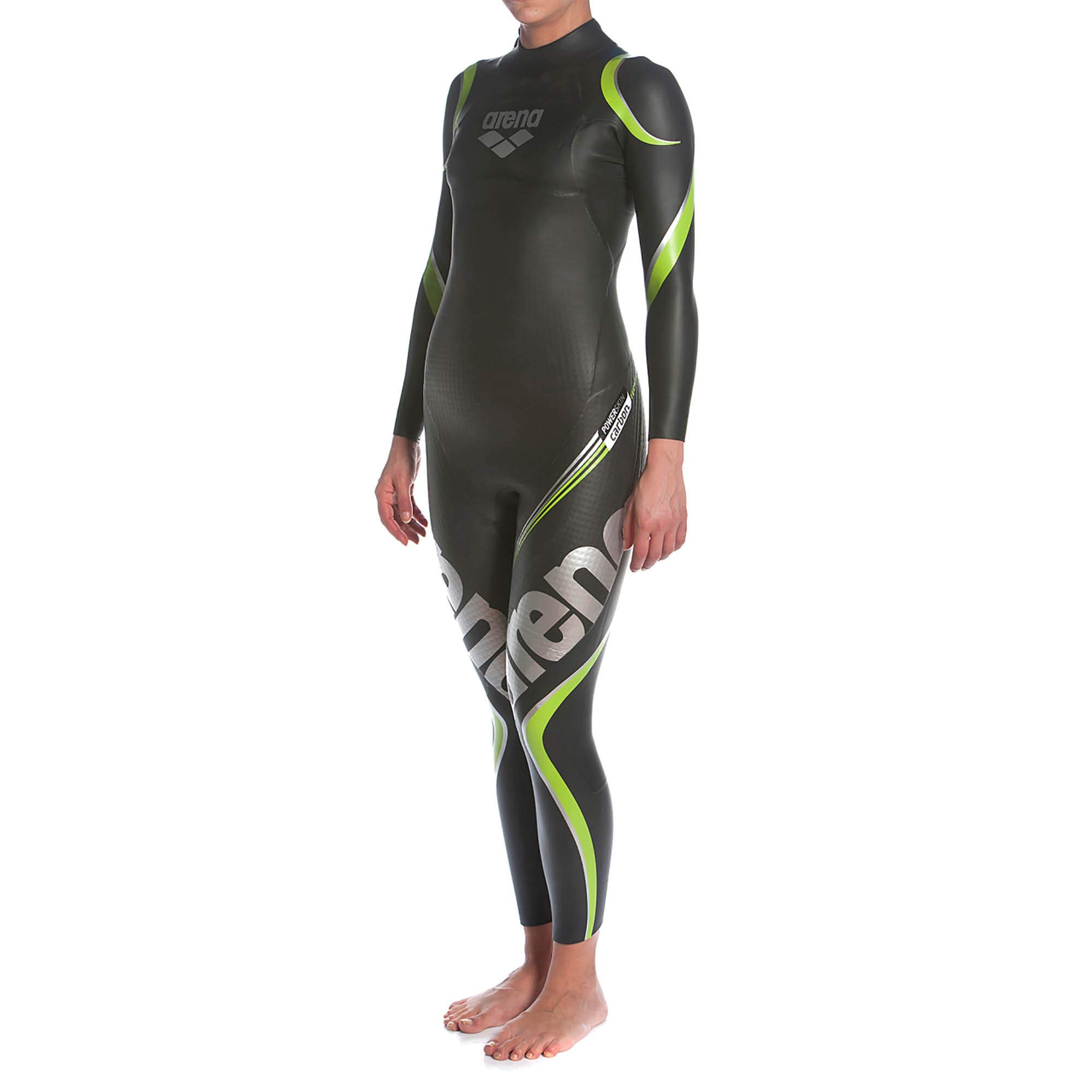 ARENA Women's Carbon Triathlon Wetsuit - Full Sleeve Neoprene with Carbon Fiber Panels for Buoyancy | USAT & Ironman Approved | Ideal for Open Water Swimming, Triathlons & Competitive Training