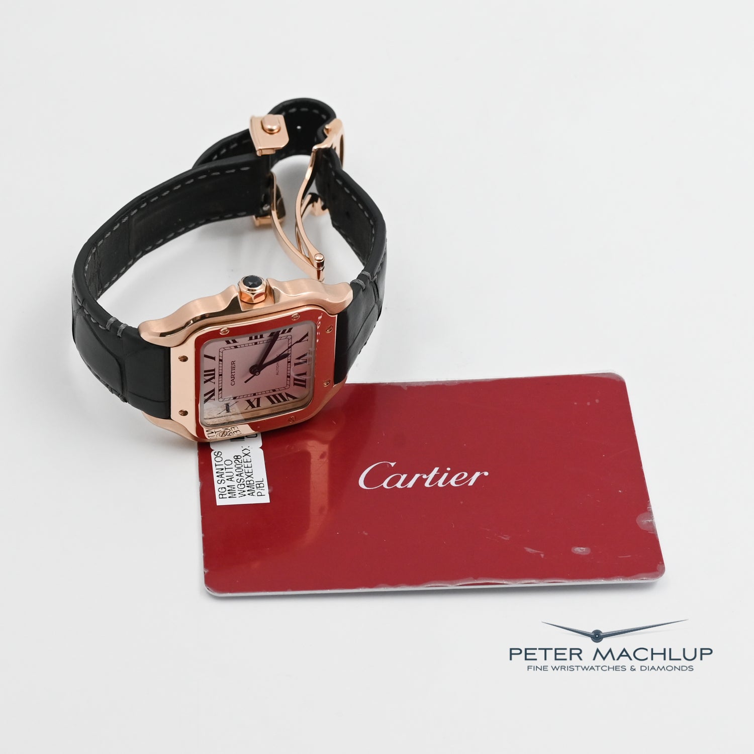 Cartier Santos MM Automatic Watch for Men - Luxury Stainless Steel Swiss Timepiece - Perfect for Business, Formal Events & Everyday Wear