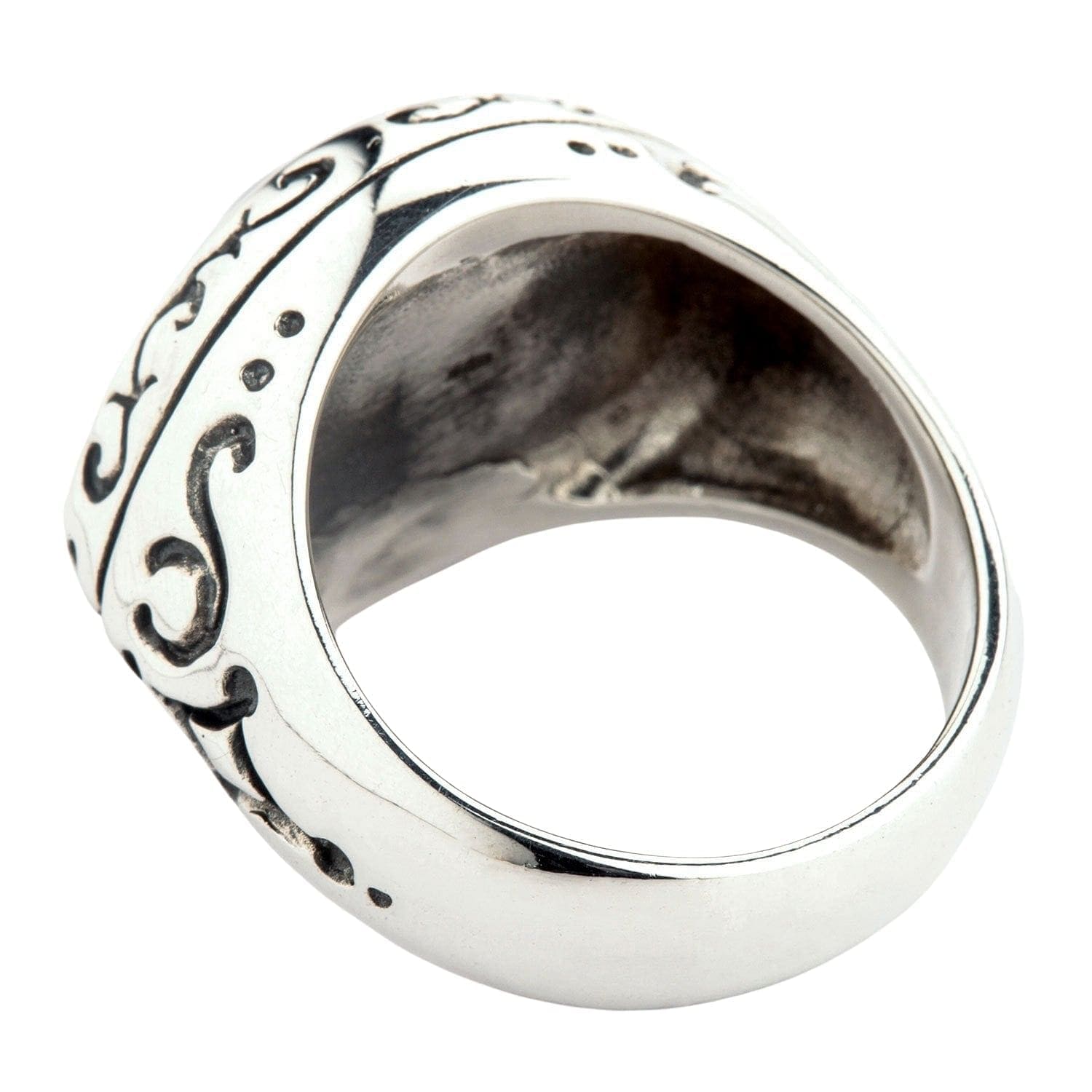 Evil Eye Protection Ring - Sterling Silver Gothic Jewelry for Women & Men | Perfect for Wiccan, Pagan & Boho Fashion | Ward Off Negative Energy
