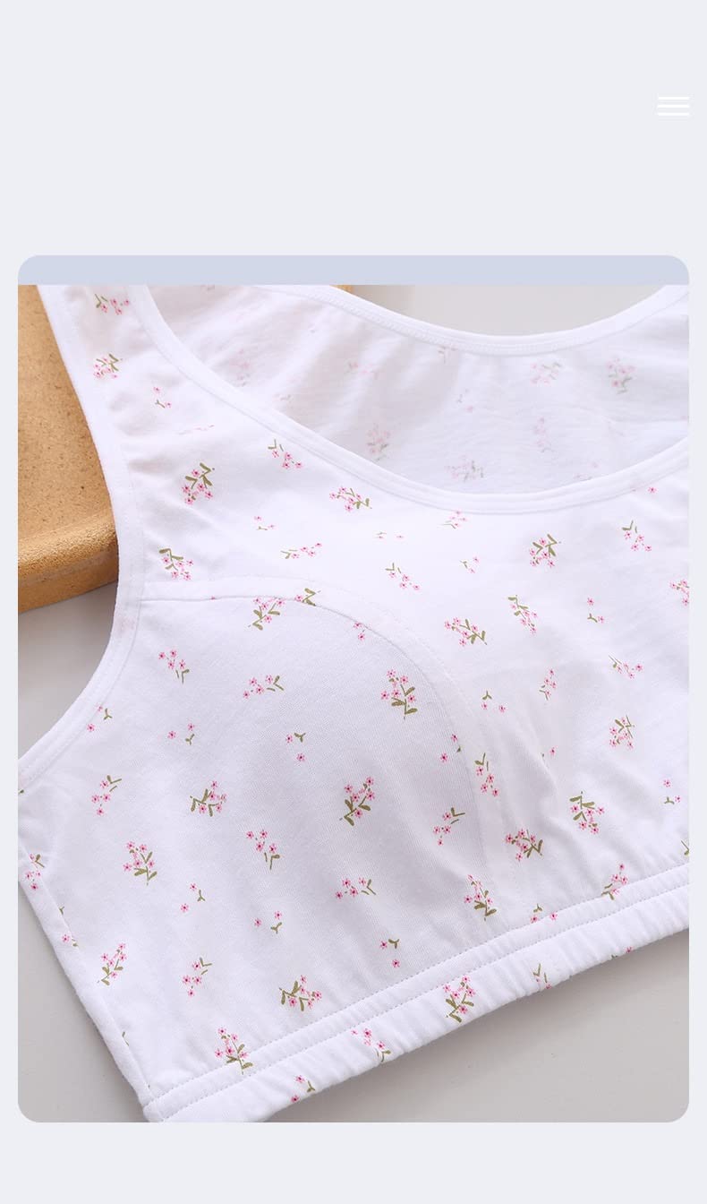 2 Pack Medium Wireless Cotton Bras for Elderly Women - Soft Cup, Front Closure, No Pads - Comfortable Everyday Wear for Seniors (Ideal for Home, Nursing & Relaxation)