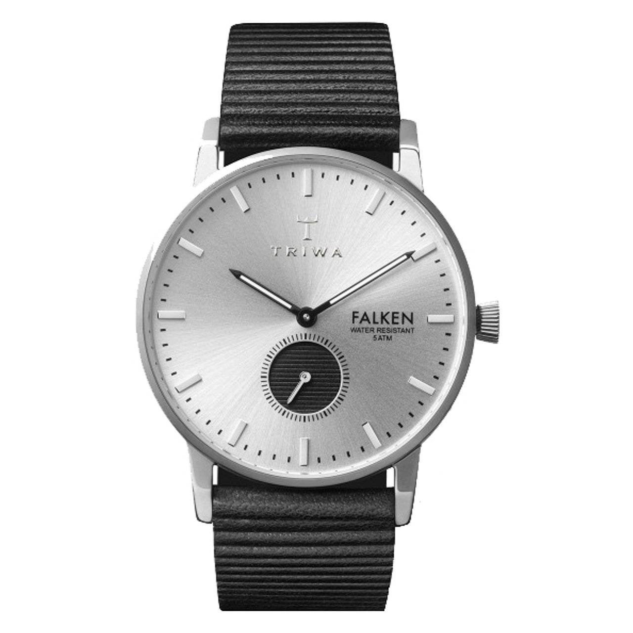 Triwa Charles Falken Classic Watch - Black Stripe Design for Men | Minimalist Analog Wristwatch for Business, Casual & Formal Occasions