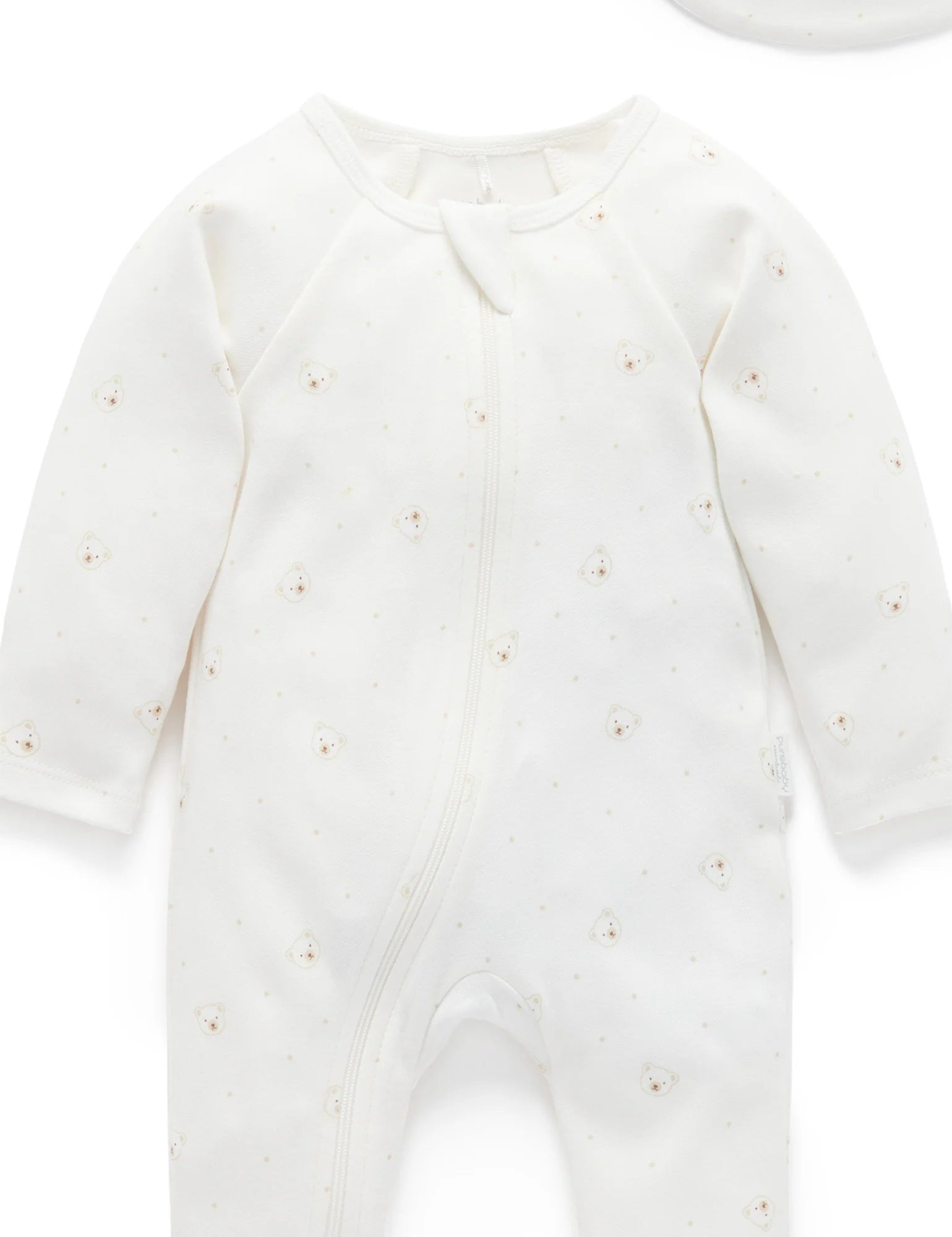 Purebaby Organic Vanilla Bear Welcome Baby Gift Set - $120 Value | Newborn Essentials & Baby Shower Gifts for Boys & Girls | Perfect for Nursery Decor & First Birthday Presents