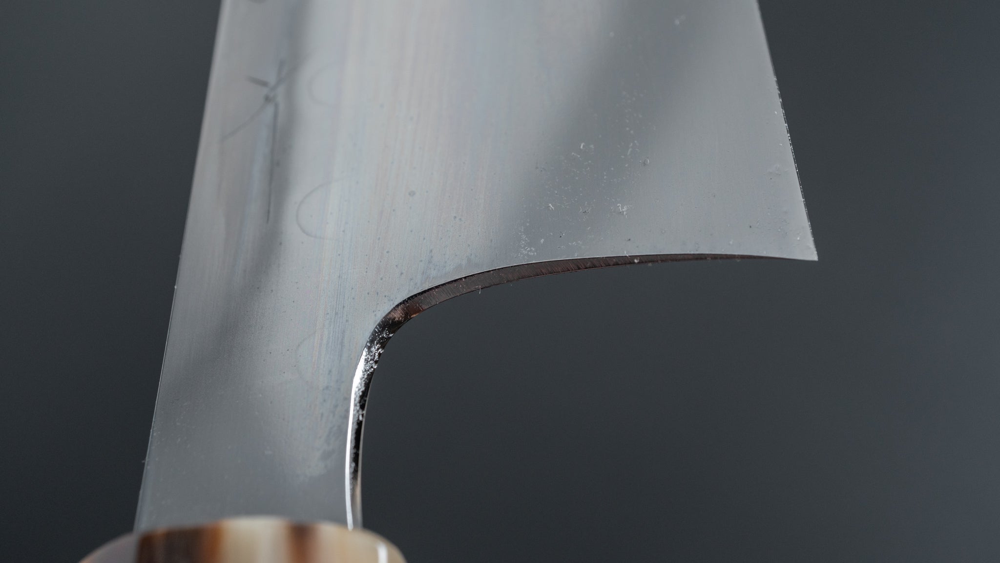 Hitohira Togashi Yohei Blue #2 Mizu Honyaki Gyuto 240mm Japanese Chef Knife with Taihei Ebony Handle & Saya - Perfect for Sushi, Sashimi, and Precision Meat Cutting