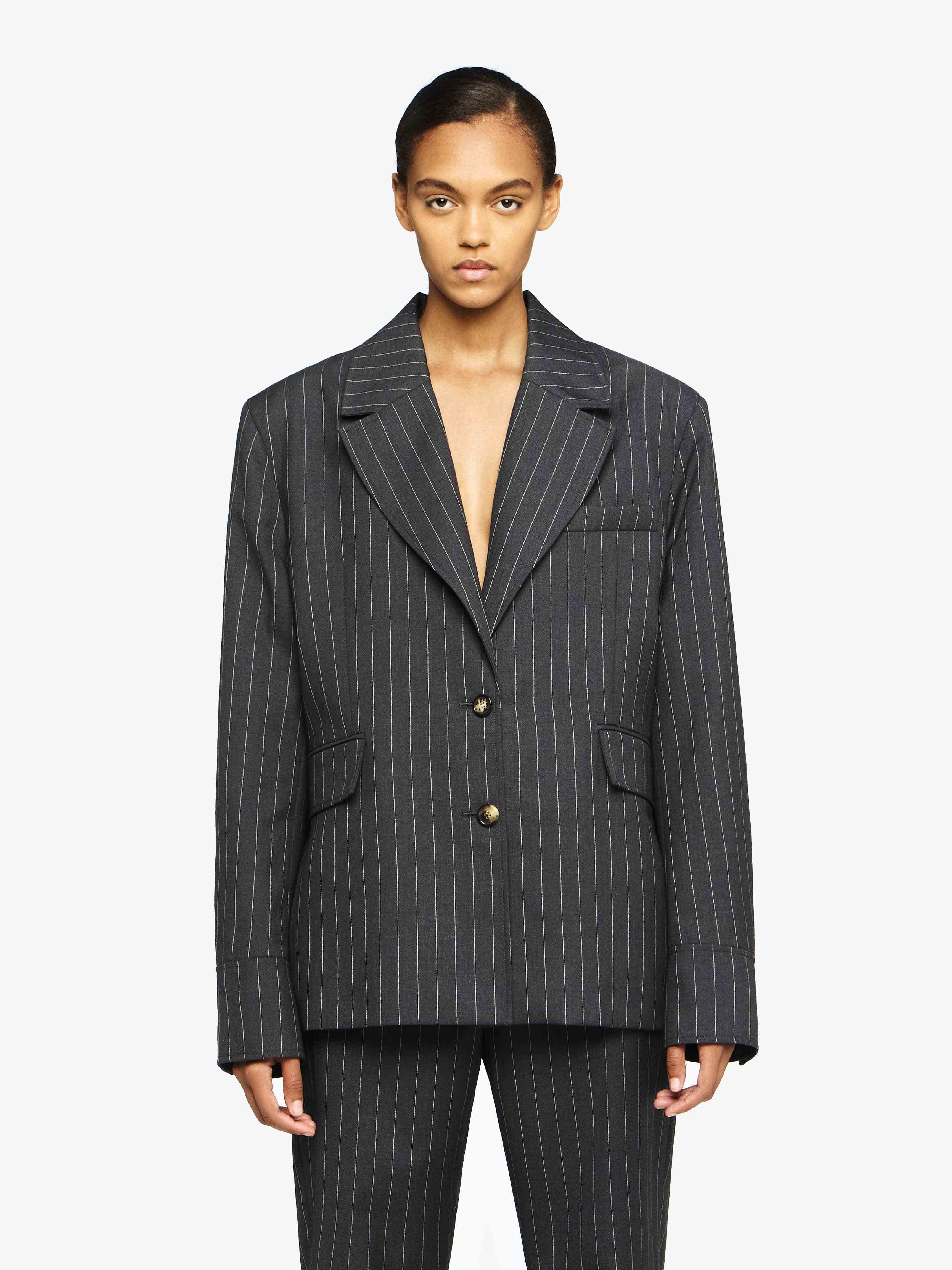 Stylish Open Back Tailored Shirt Blazer for Women - Perfect for Office Wear, Business Meetings & Evening Events