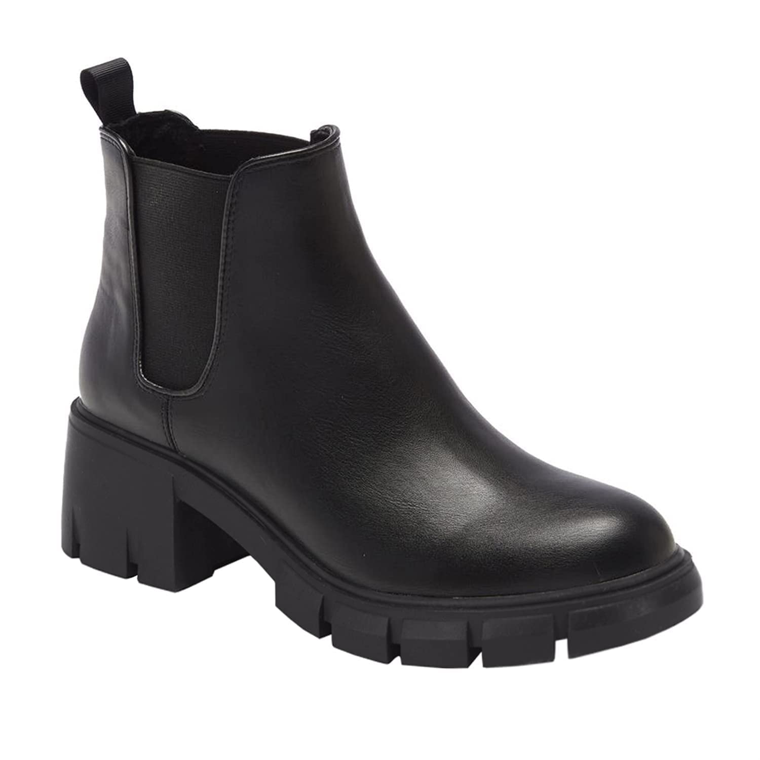 GitHubafuil Women's Chelsea Boots - Fashion Platform Chunky Block Heel Slip-On Combat Ankle Booties for Women | Perfect for Casual Outfits, Workwear & Winter Style