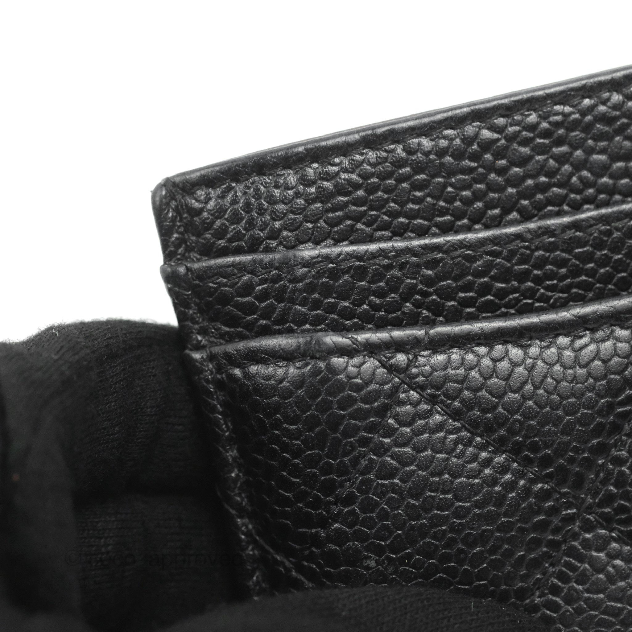 Chanel Classic Flat Card Holder in Black Caviar Leather with Gold Hardware - Luxury Wallet for Women, Perfect for Everyday Use & Gift Giving