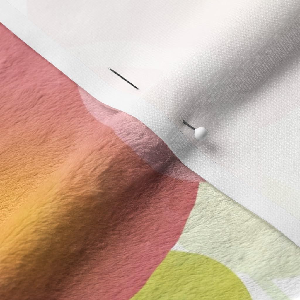 Premium Spoonflower Fabric - Citrus Fruit Summer Print (Grapefruit, Oranges, Lemons) in Yellow, Pink & Green on Soft Minky Fabric by The Yard - Perfect for Sewing Baby Blankets, Quilt Backing & Plush Toys - DIY Nursery Decor & Summer Craft Projects