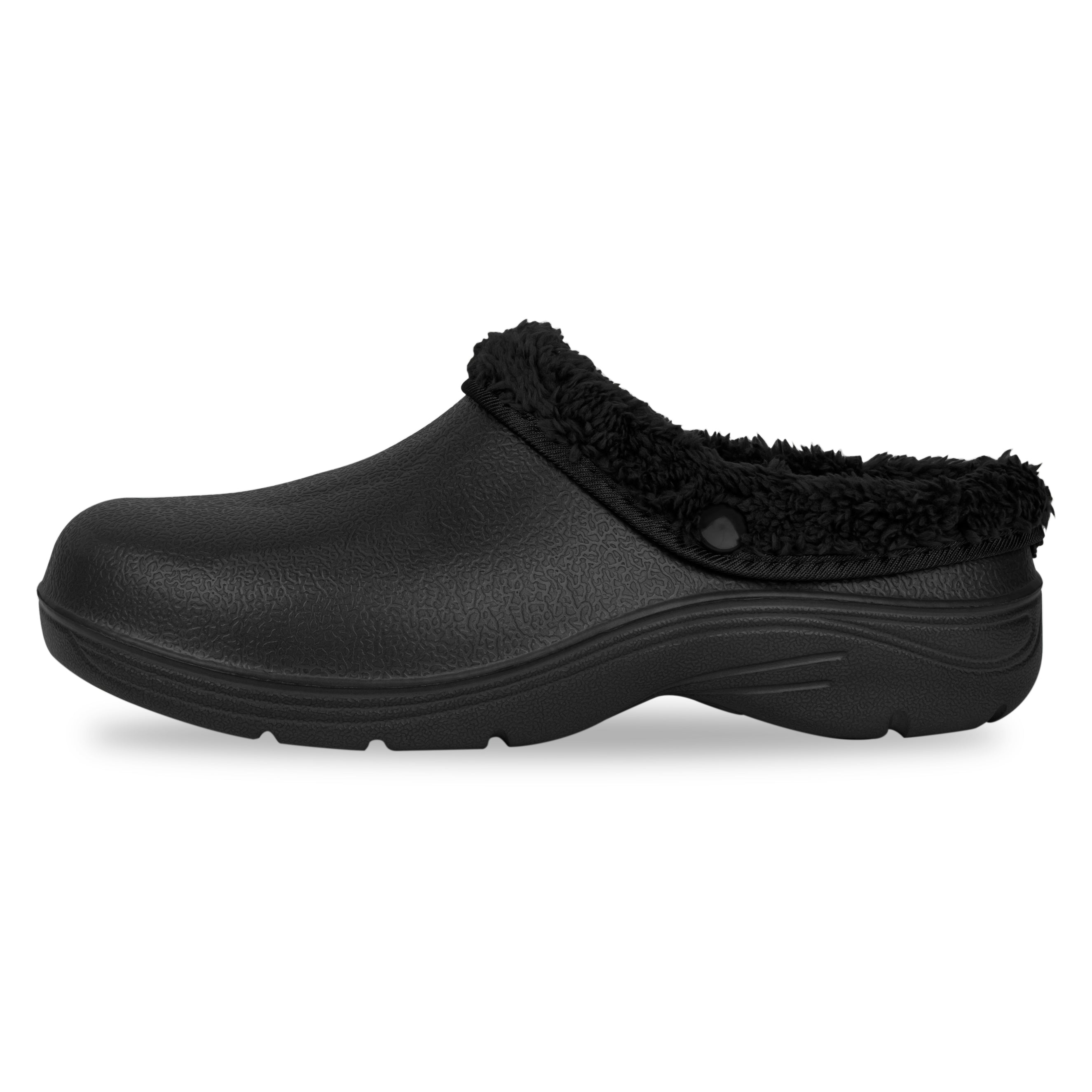Men's Thermal Fleece Lined Garden Clogs - Warm Winter Outdoor Shoes for Gardening, Yard Work & Home Use