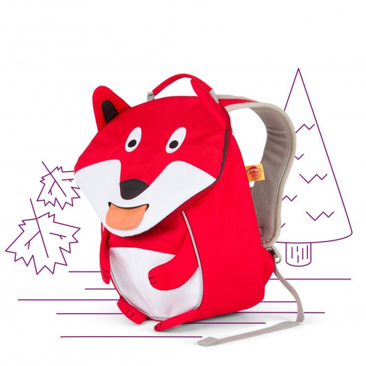 Affenzahn Small Frida Fox Backpack for Kids - Lightweight & Waterproof School Bag for Boys & Girls - Perfect for Preschool, Daycare & Outdoor Adventures