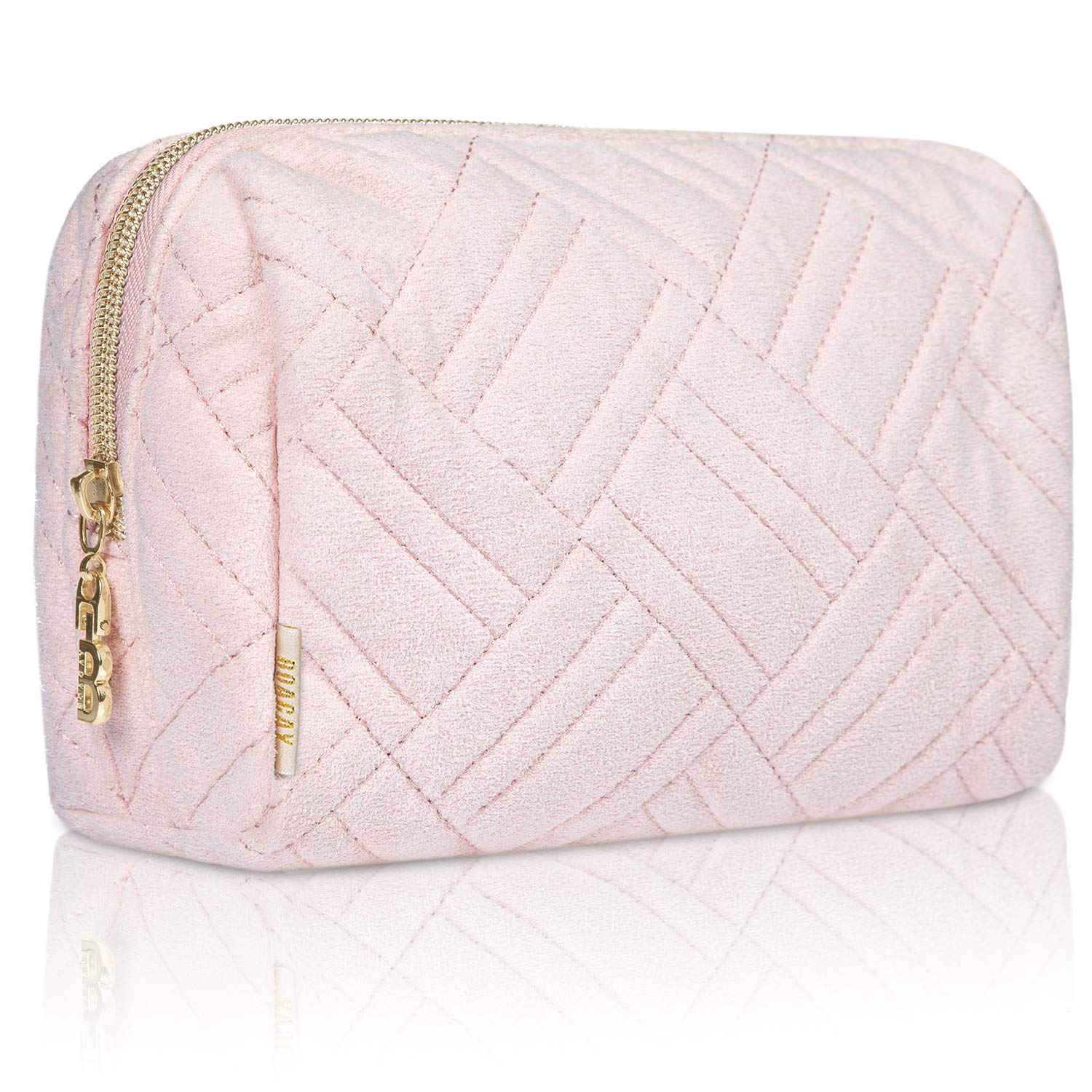 BOACAY Women's Cosmetic & Makeup Bag - Waterproof Zippered Travel Makeup Pouch Organizer with Multiple Compartments for Cosmetics, Toiletries, Jewelry | Perfect for Travel, Gym, Daily Use & Gift Giving