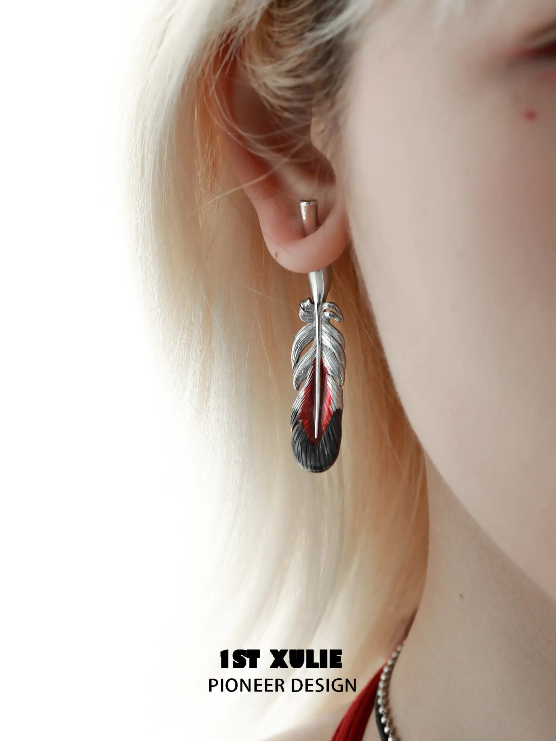 Soaring Cranes S925 Sterling Silver 18K Gold Plated Feather Earrings for Women - Elegant Dangle Drop Jewelry for Parties, Weddings & Special Occasions