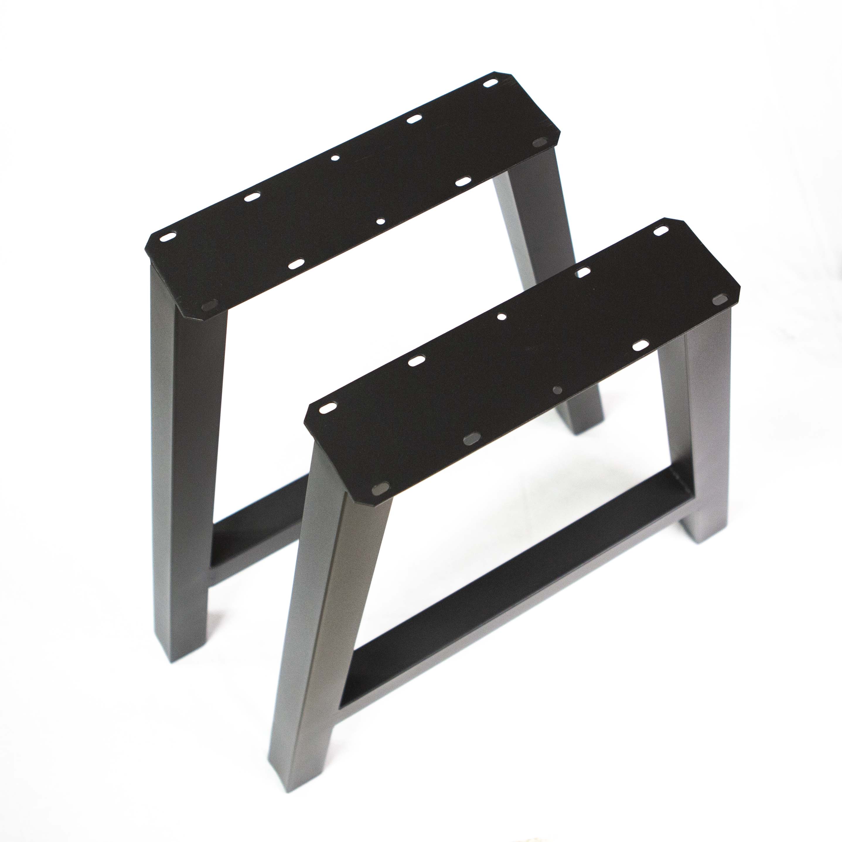 W5044A PLUS Dining Table Legs - 1 Pair (71cm Tall, 66cm Wide) - Sturdy Metal Table Base for Modern Kitchen, Dining Room, and Restaurant Furniture