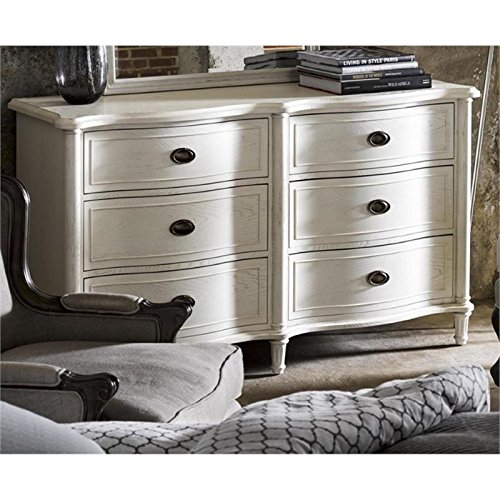 Beaumont Lane 6-Drawer Cotton Dresser for Bedroom - Stylish Storage Chest with Smooth Gliding Drawers for Clothes & Linens Organization