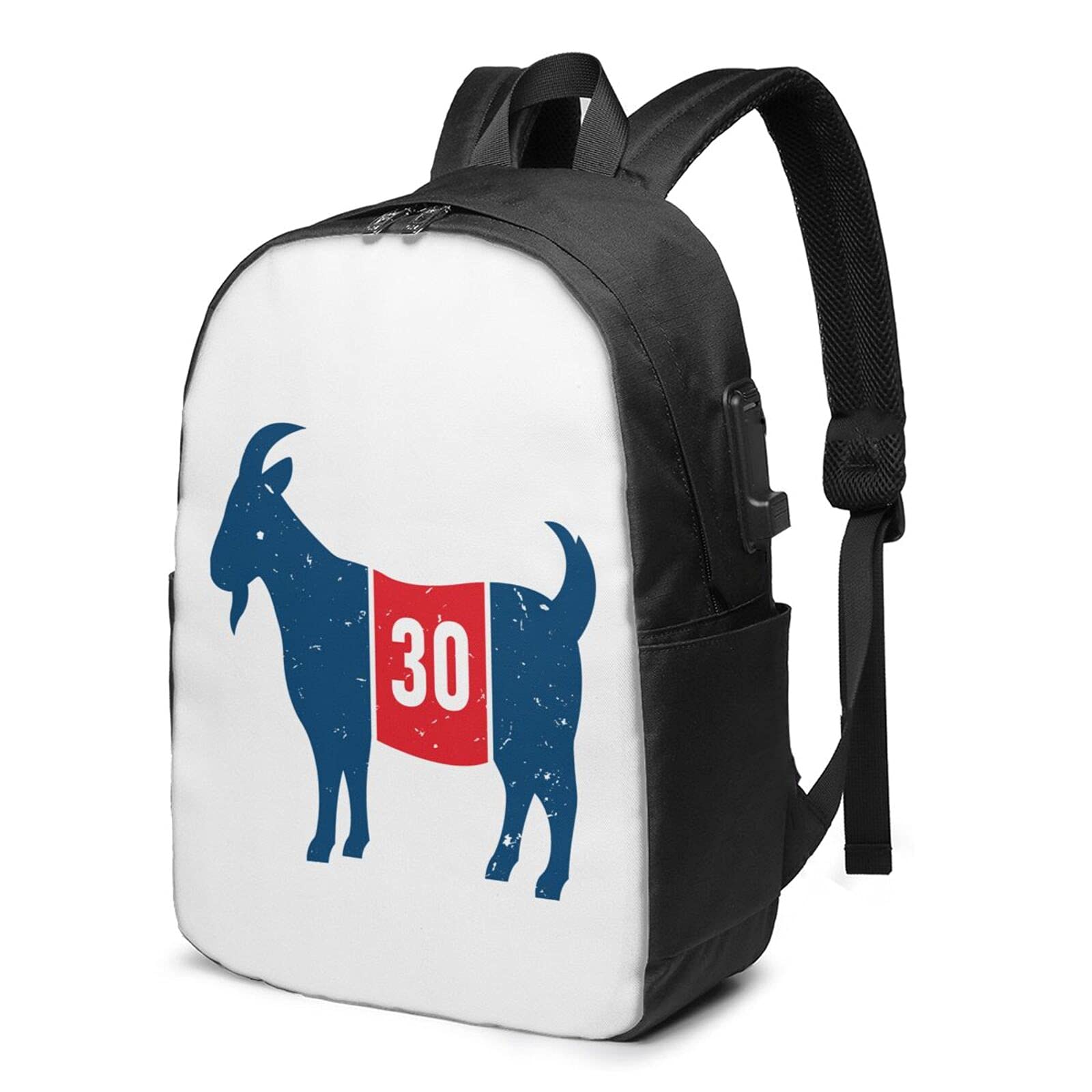 2021 Stylish Goat Backpack for Adults & Youth - Durable Laptop Bag with USB Charging Port, 17 Inch School Bookbag for Students - Perfect for Daily Use, College, Work & Travel