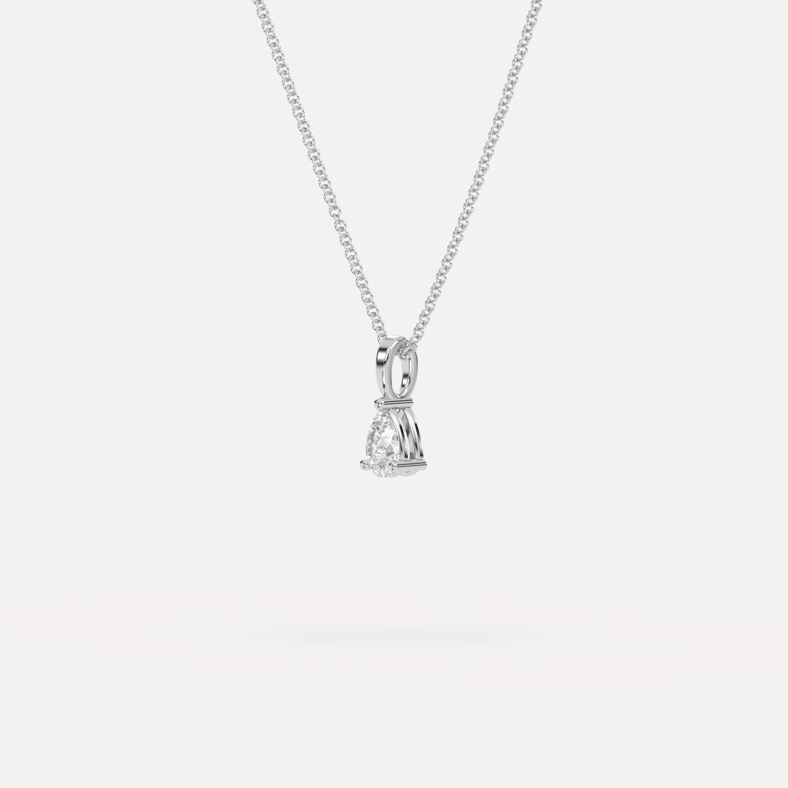 1/4 Carat Pear Diamond Pendant Necklace - Elegant 14K Gold Dangle Necklace for Women - Perfect for Anniversary, Birthday & Valentine's Day Gifts