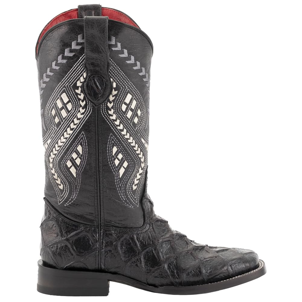 Women's Casual Candy Embroidered Snip Toe Pull-On Boots - Mid Calf, 2-3