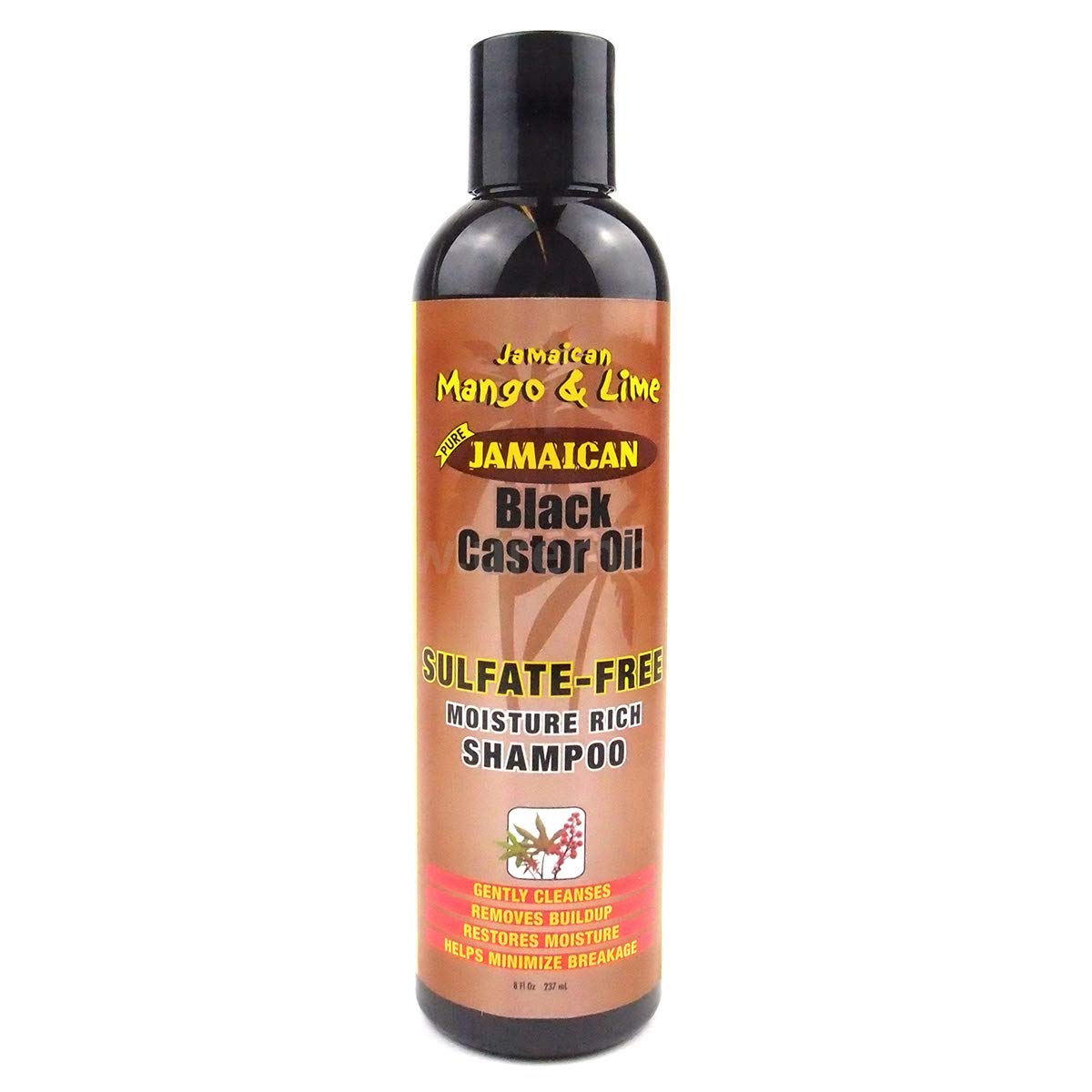 Organic Jamaican Black Castor Oil Sulfate-Free Shampoo for Hair Growth & Repair - 8 fl oz - Natural Deep Conditioning for Dry, Damaged Hair & Scalp Care - Perfect for Curly, Coily & Natural Hair Types