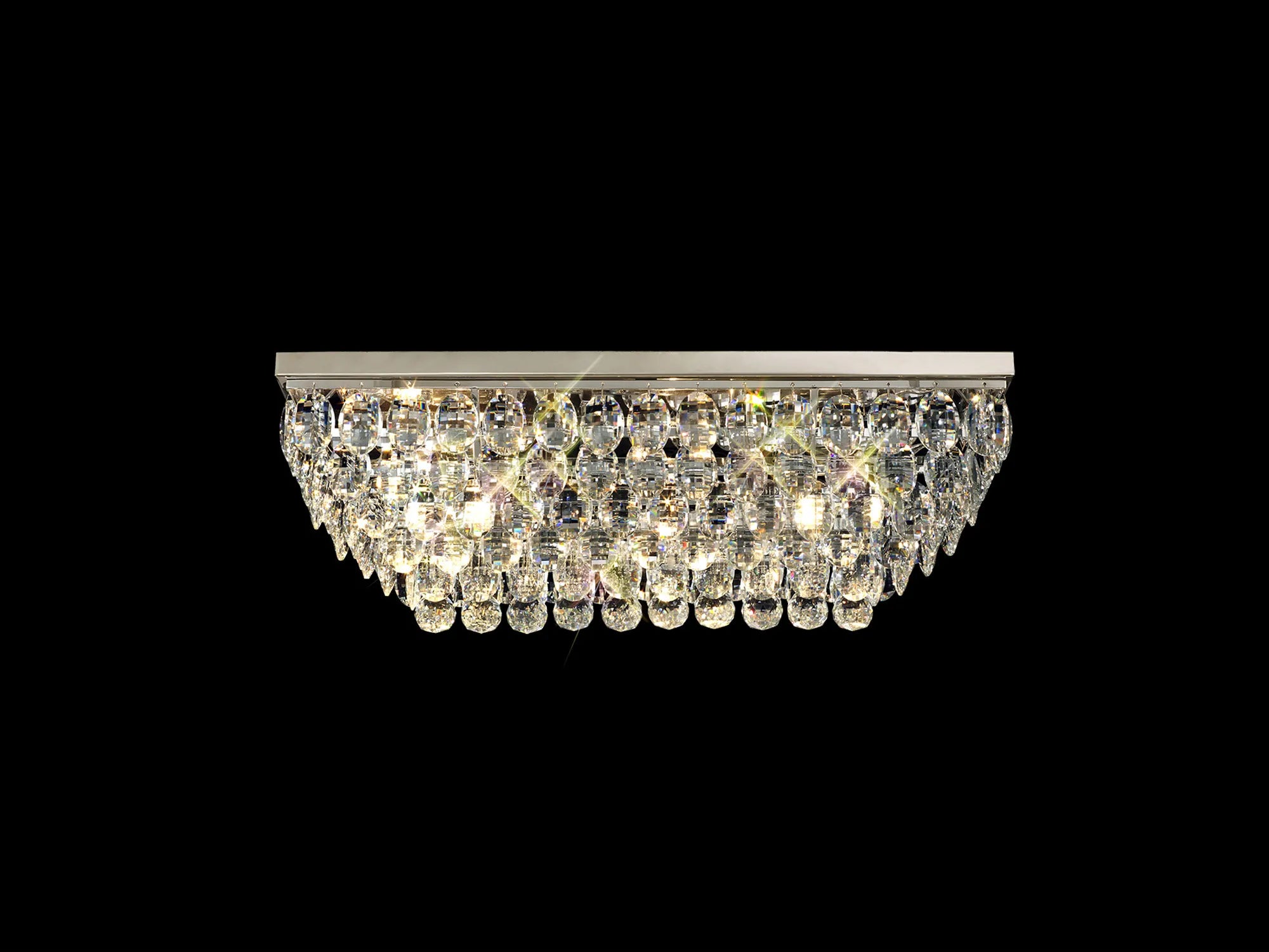 Consten Linear Flush Ceiling Light E14 Bulb - Modern LED Lighting Fixture for Bedroom, Kitchen & Hallway